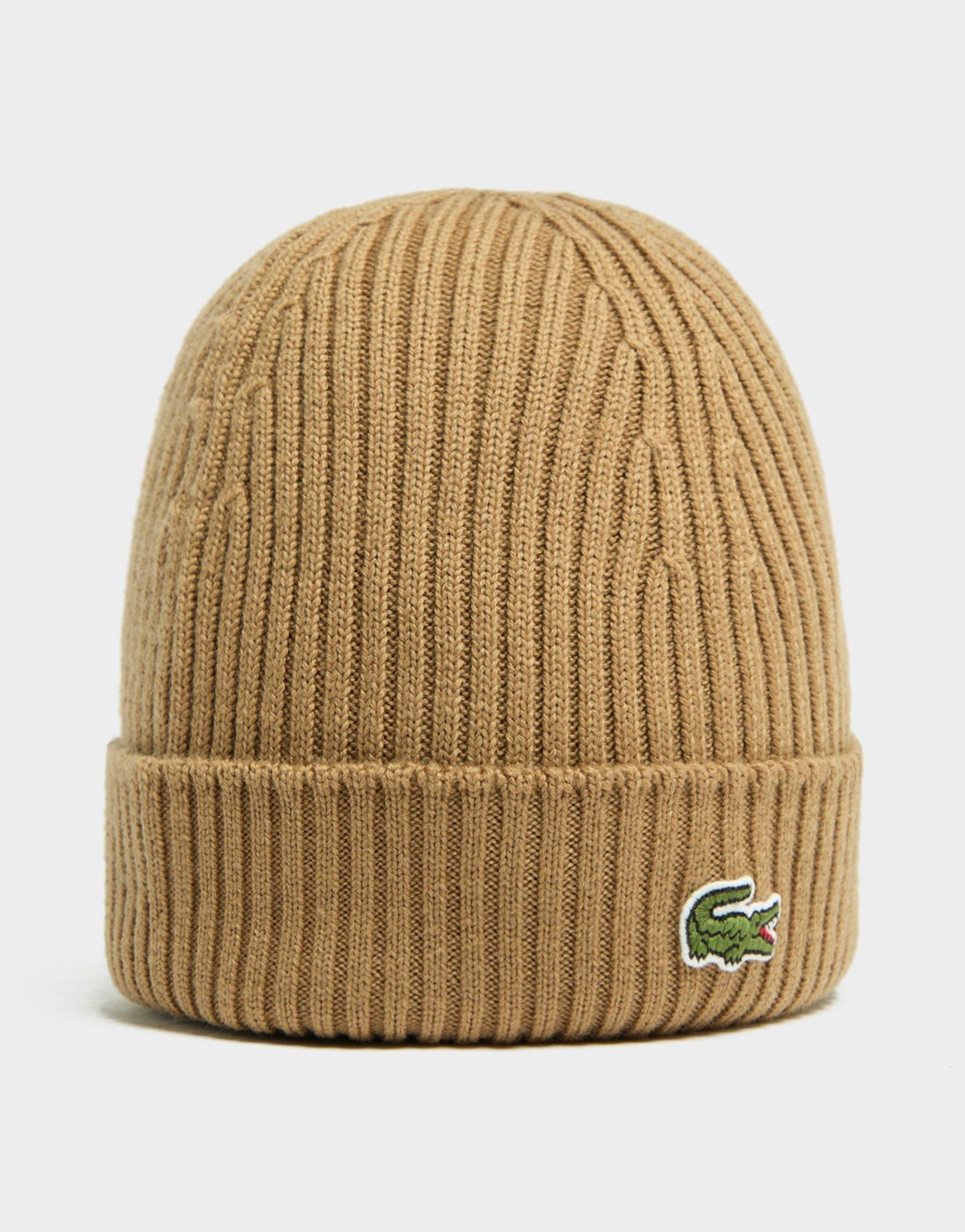 Lacoste Ribbed Beanie Hat