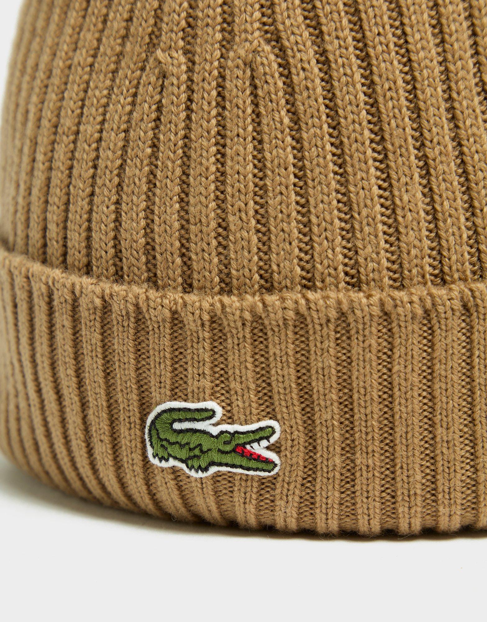 Lacoste Ribbed Beanie Hat