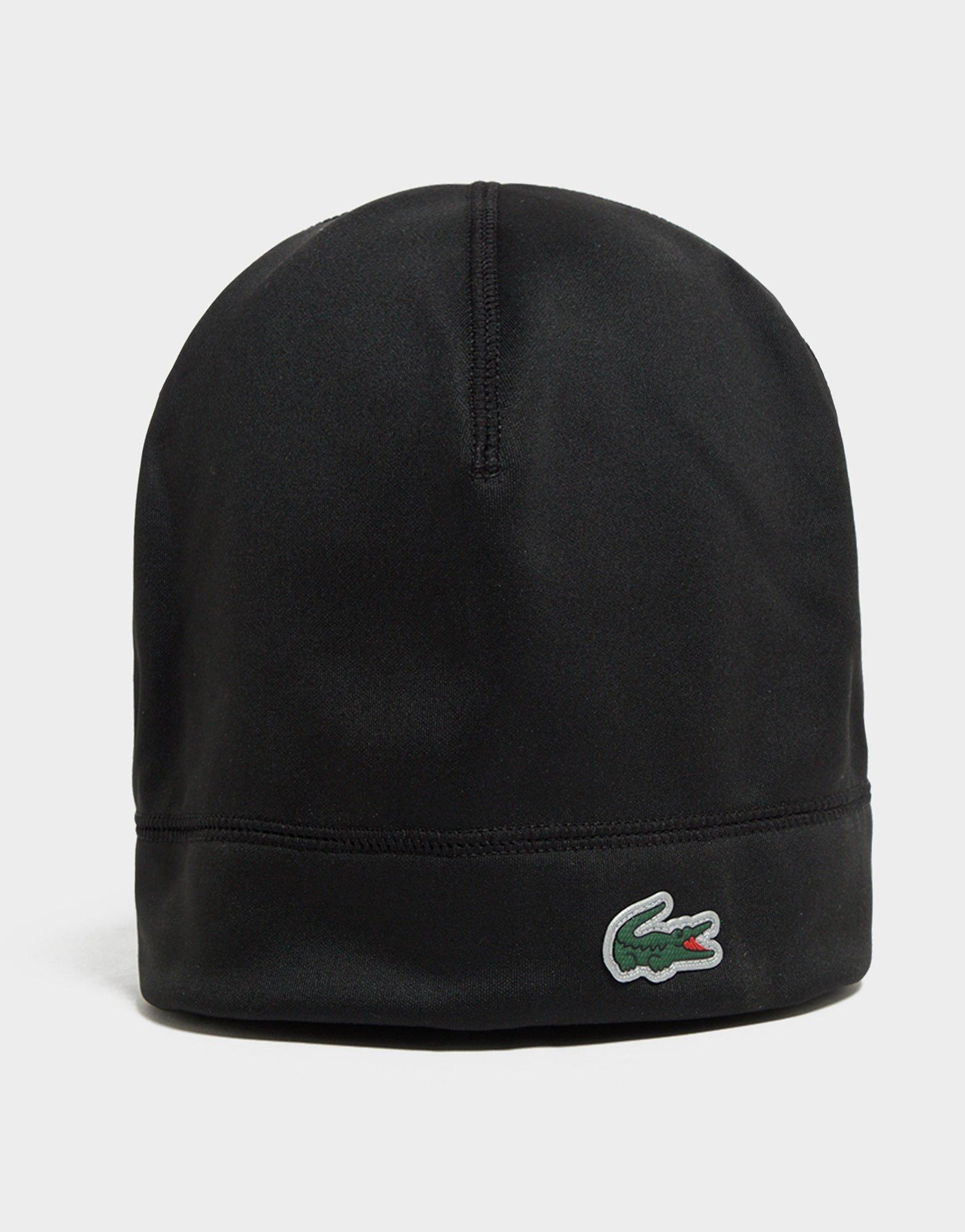 Lacoste Reflective Crocodile Beanie Hat