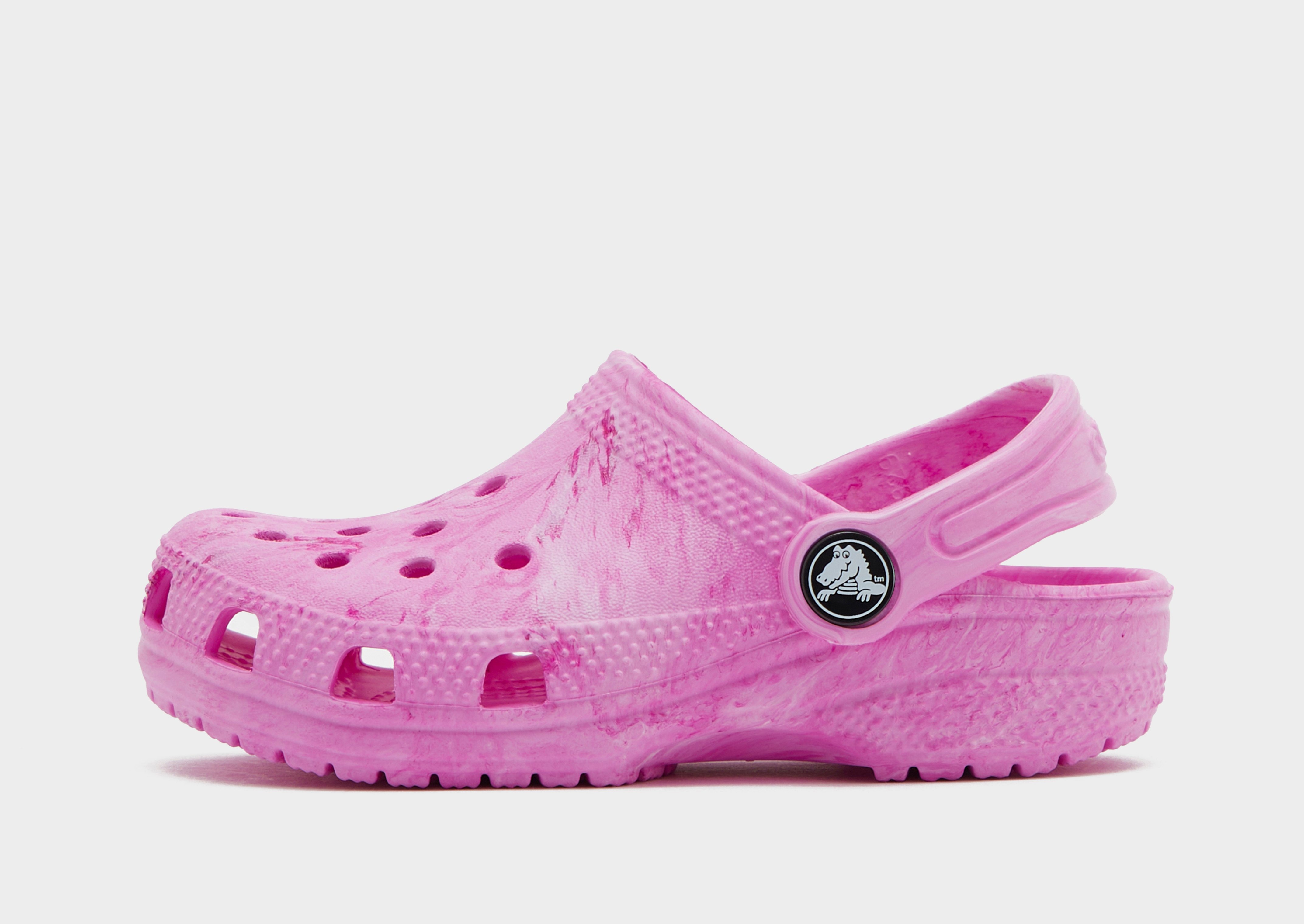 Pink Crocs Classic Clog Marbled Children JD Sports UK