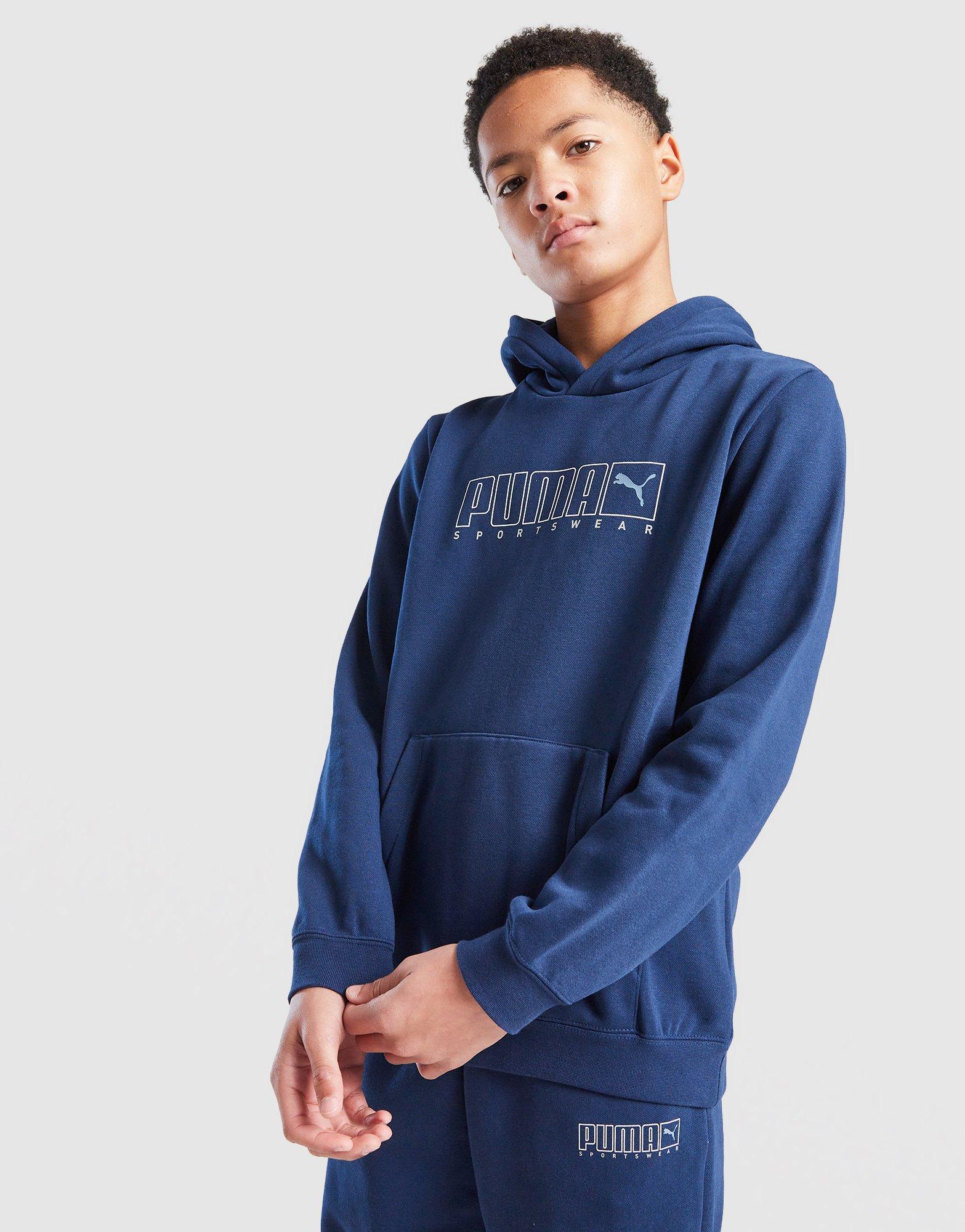 PUMA Felpa con Cappuccio Sportswear Essential Junior