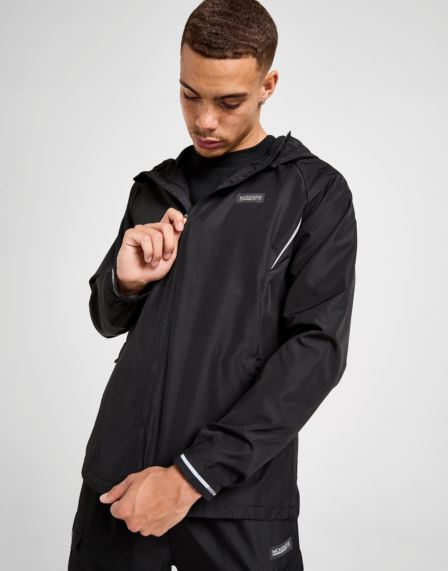Black McKenzie Temper Woven Jacket JD Sports UK - Main Image