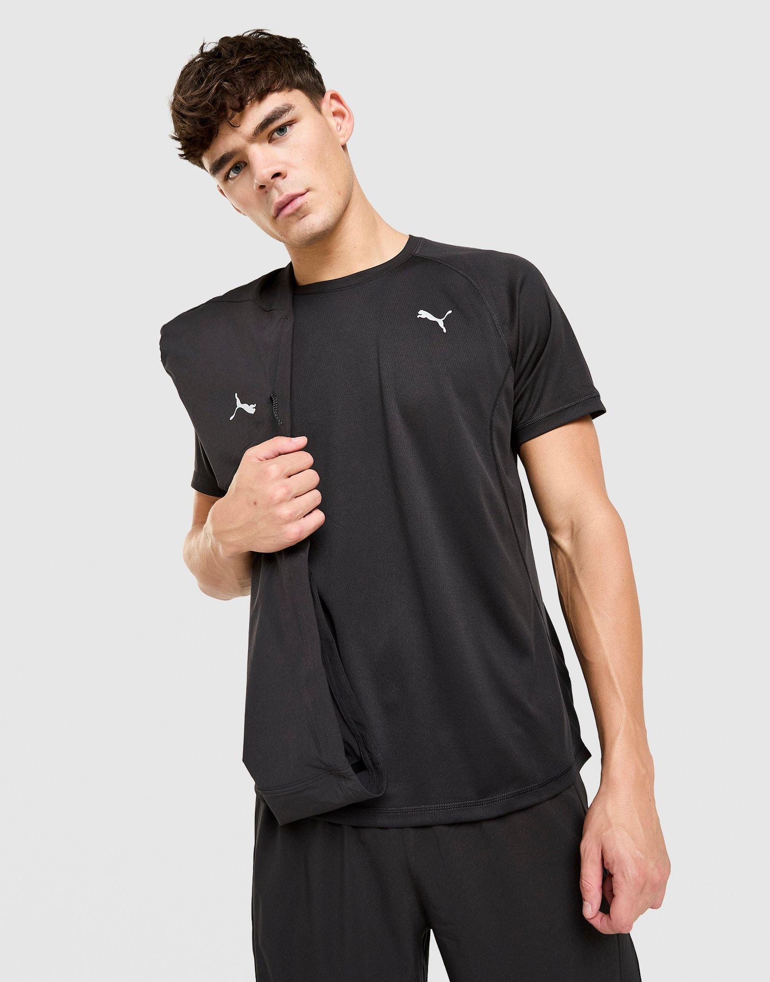 Black PUMA Run Velocity Tshirt JD Sports Australia Hanging Flower Baskets For Mothers Day Plant Hook Home Depot