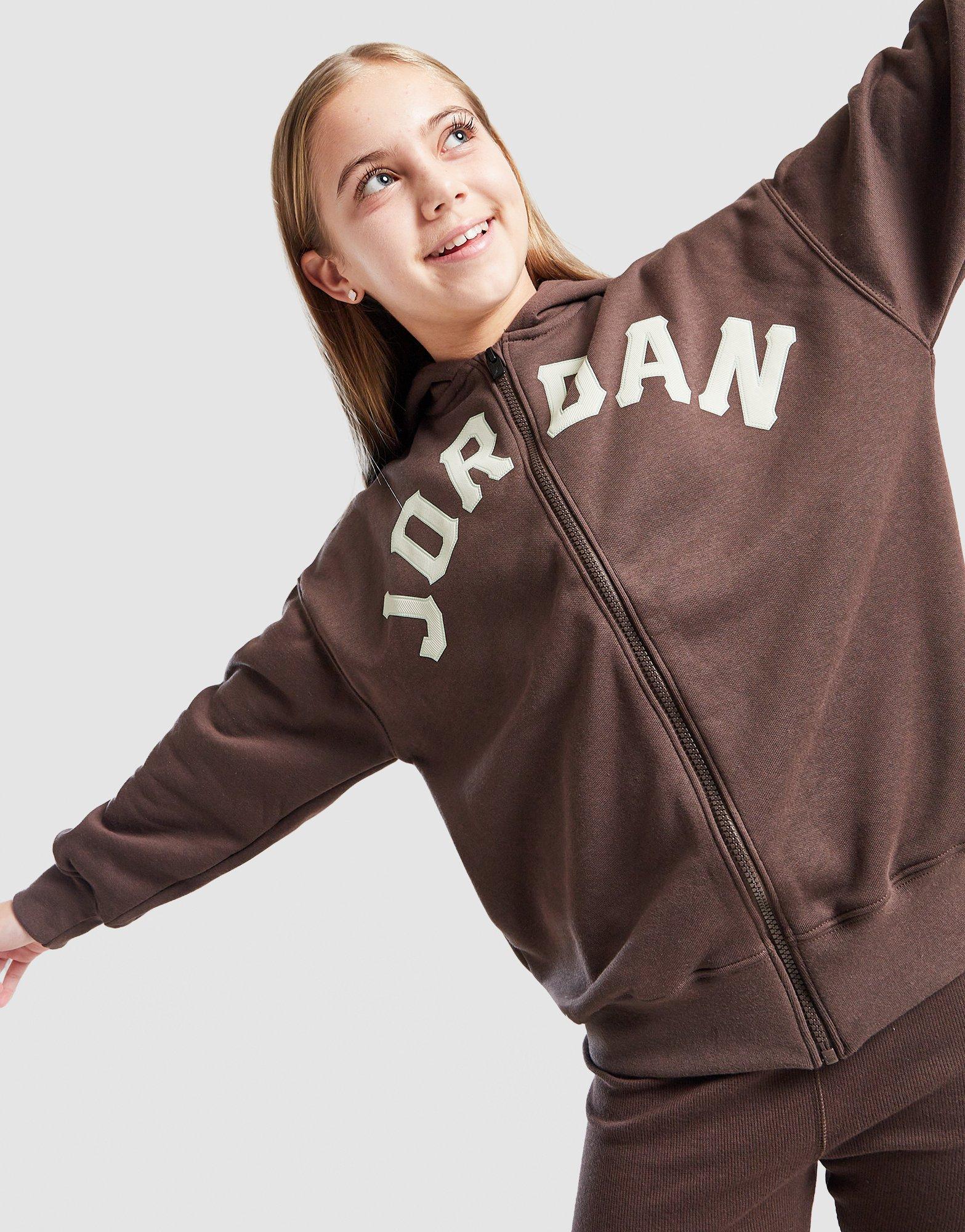 Jordan Girls' Icon Oversized Full Zip Hoodie Junior