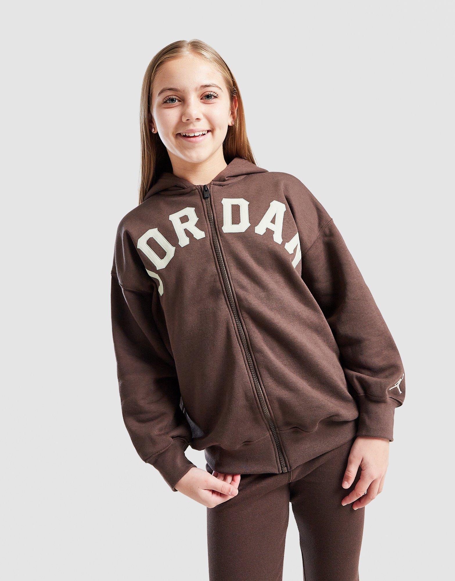 Jordan Girls' Icon Oversized Full Zip Hoodie Junior