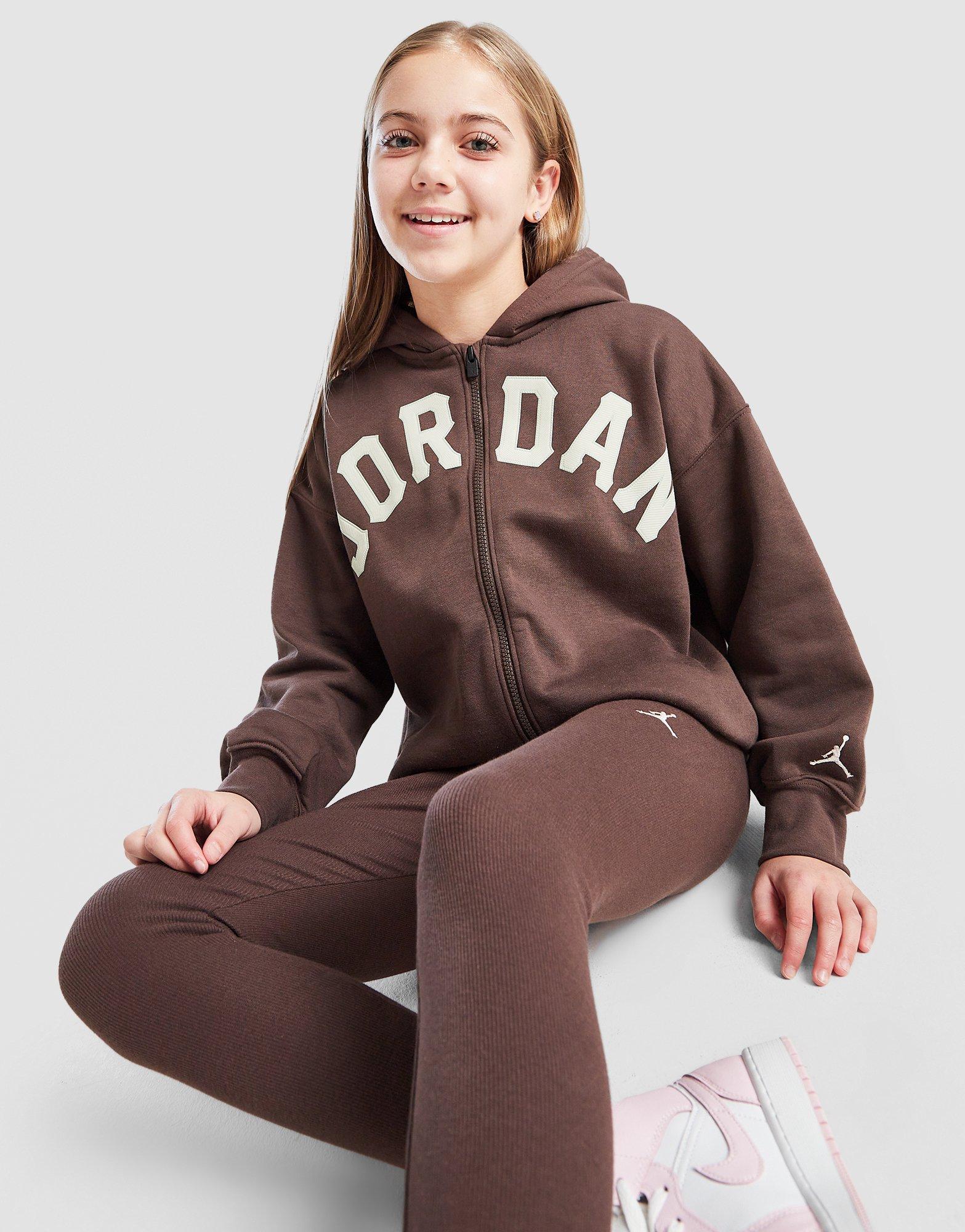 Jordan Girls' Icon Oversized Full Zip Hoodie Junior