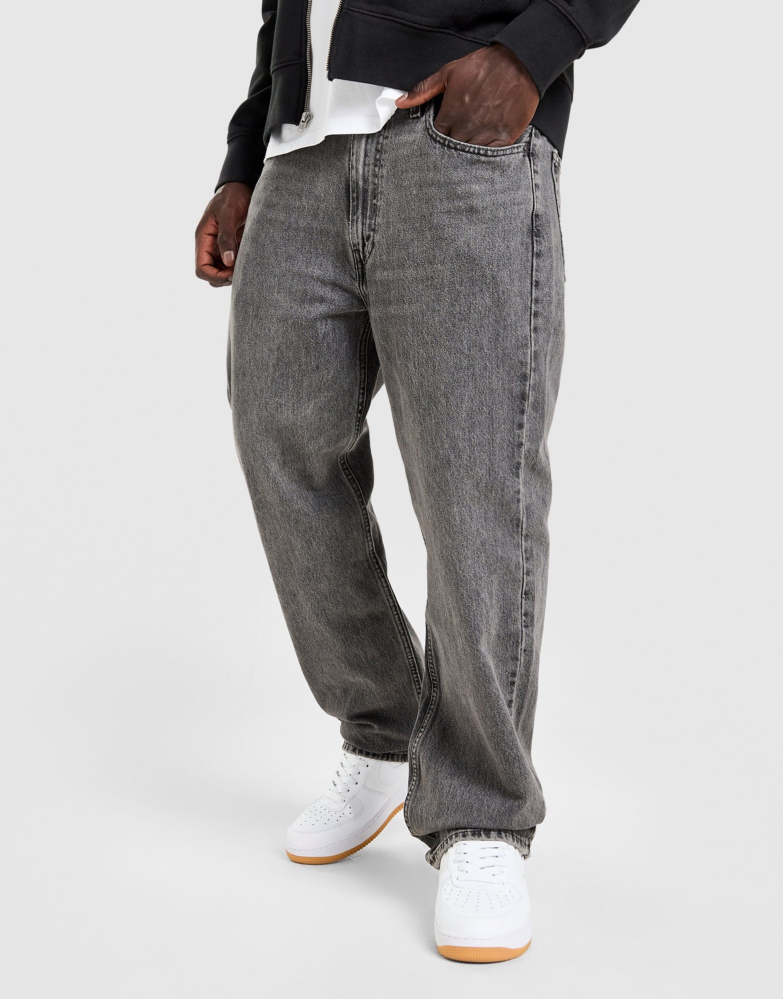 Black LEVI'S 565 Relaxed Straight Leg Jeans - JD Sports Global