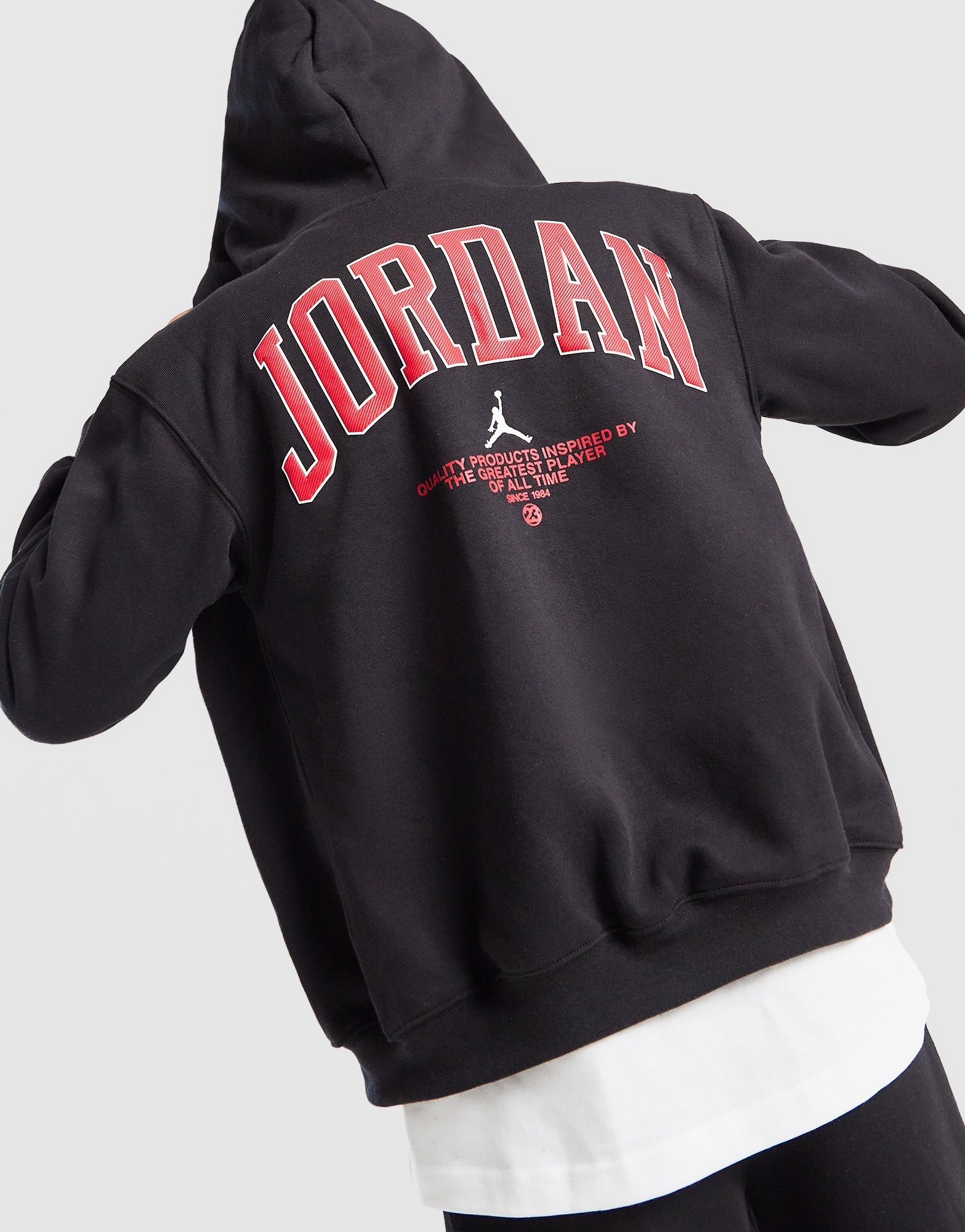 Black Jordan Full Zip Graphic Hoodie Junior - JD Sports Global