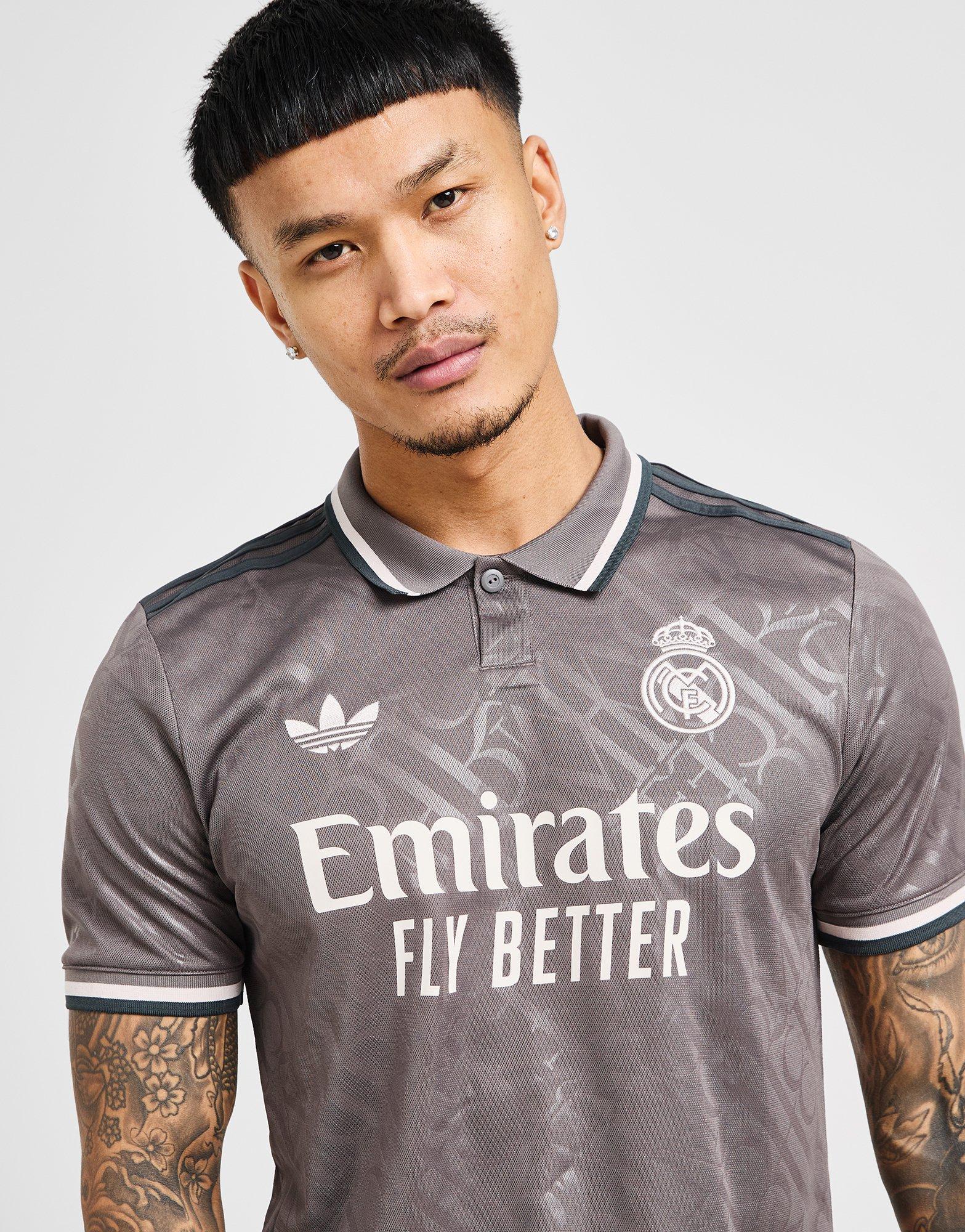 Grey adidas Real Madrid 2024/25 Mbappe #9 Third Shirt - JD