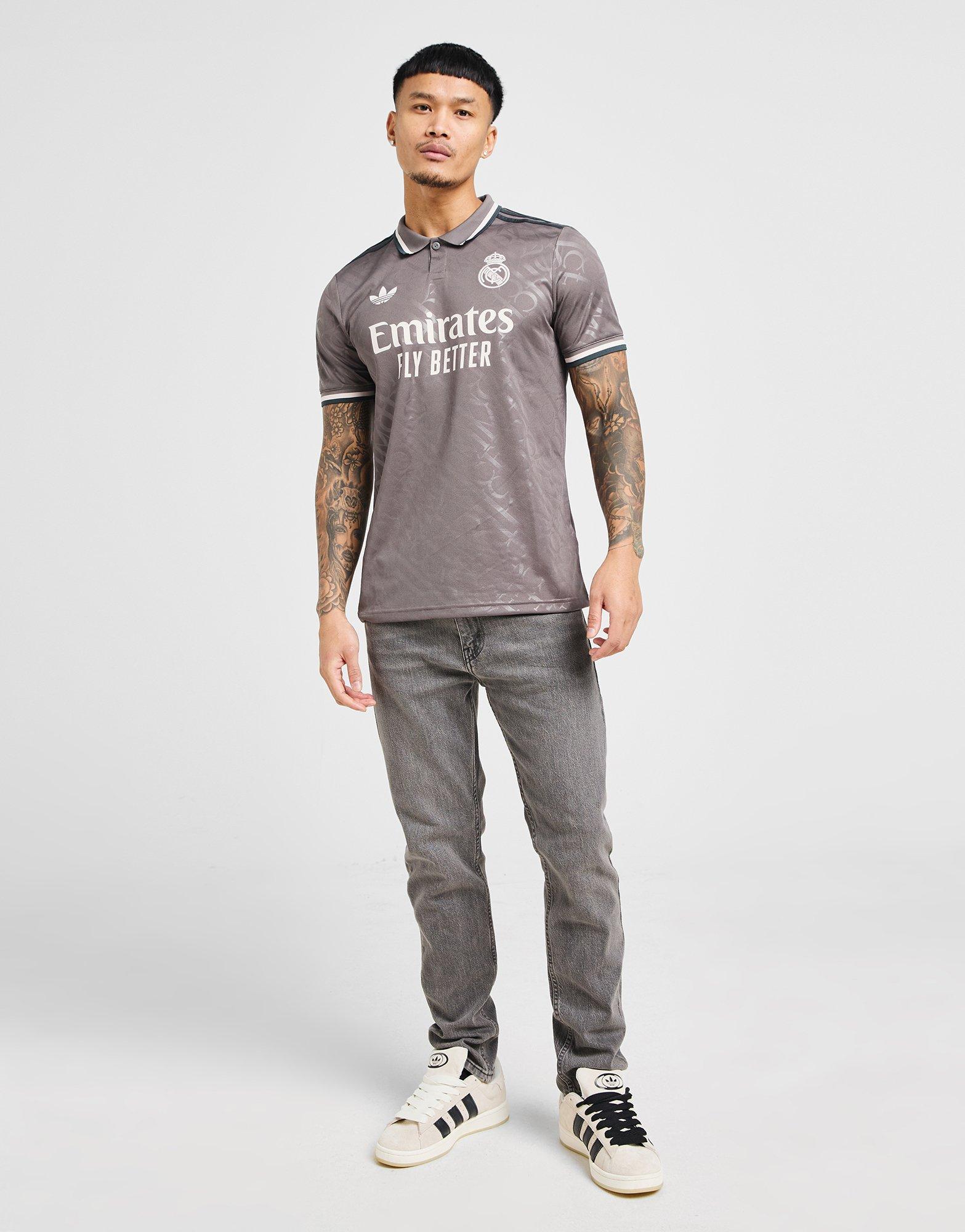 Grey adidas Real Madrid 2024/25 Mbappe #9 Third Shirt - JD