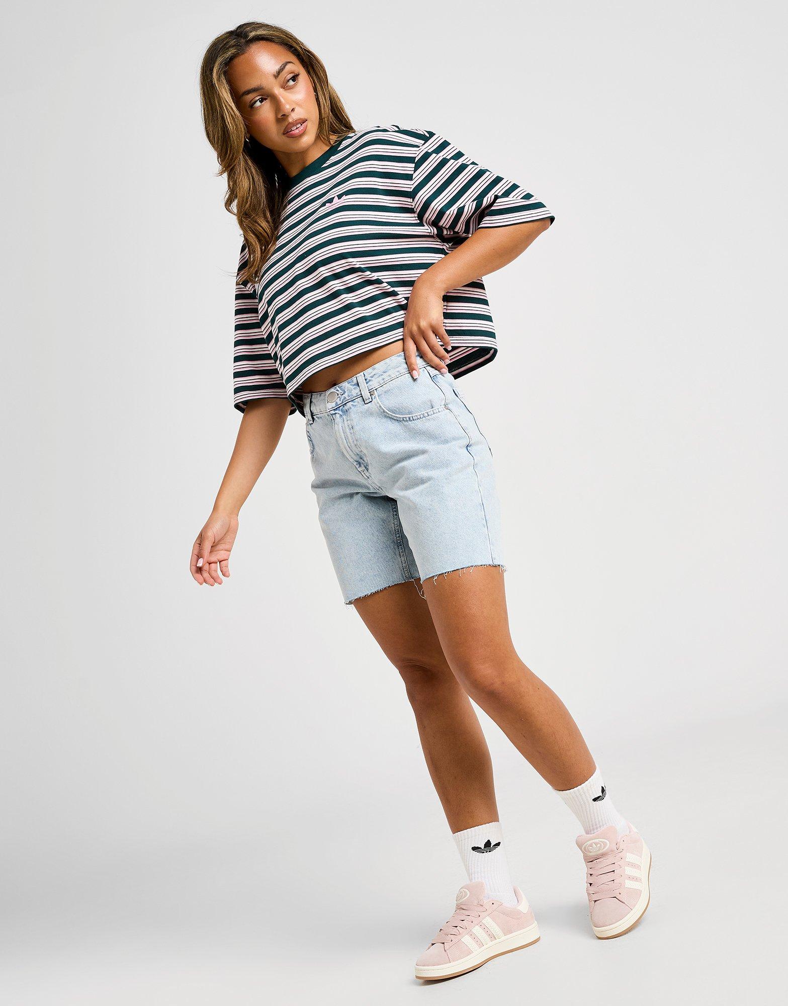 adidas Originals Stripe Crop T-Shirt