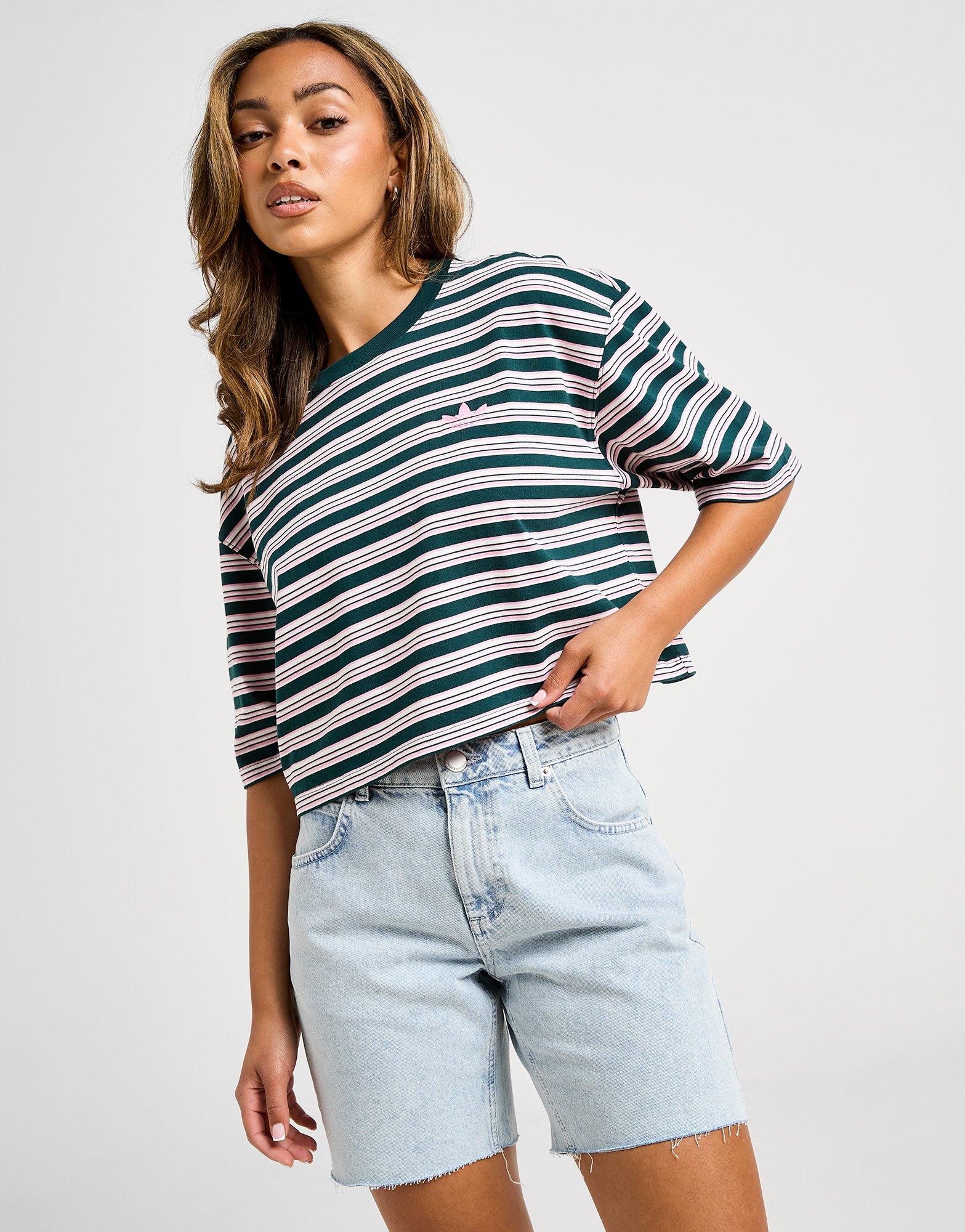 adidas Originals Stripe Crop T-Shirt