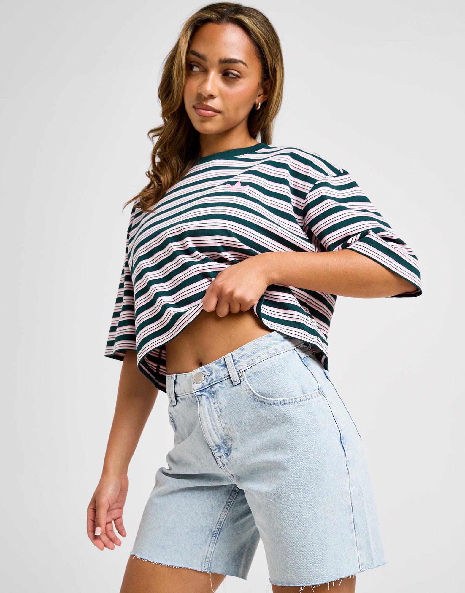 adidas Originals Maglia Crop Stripe