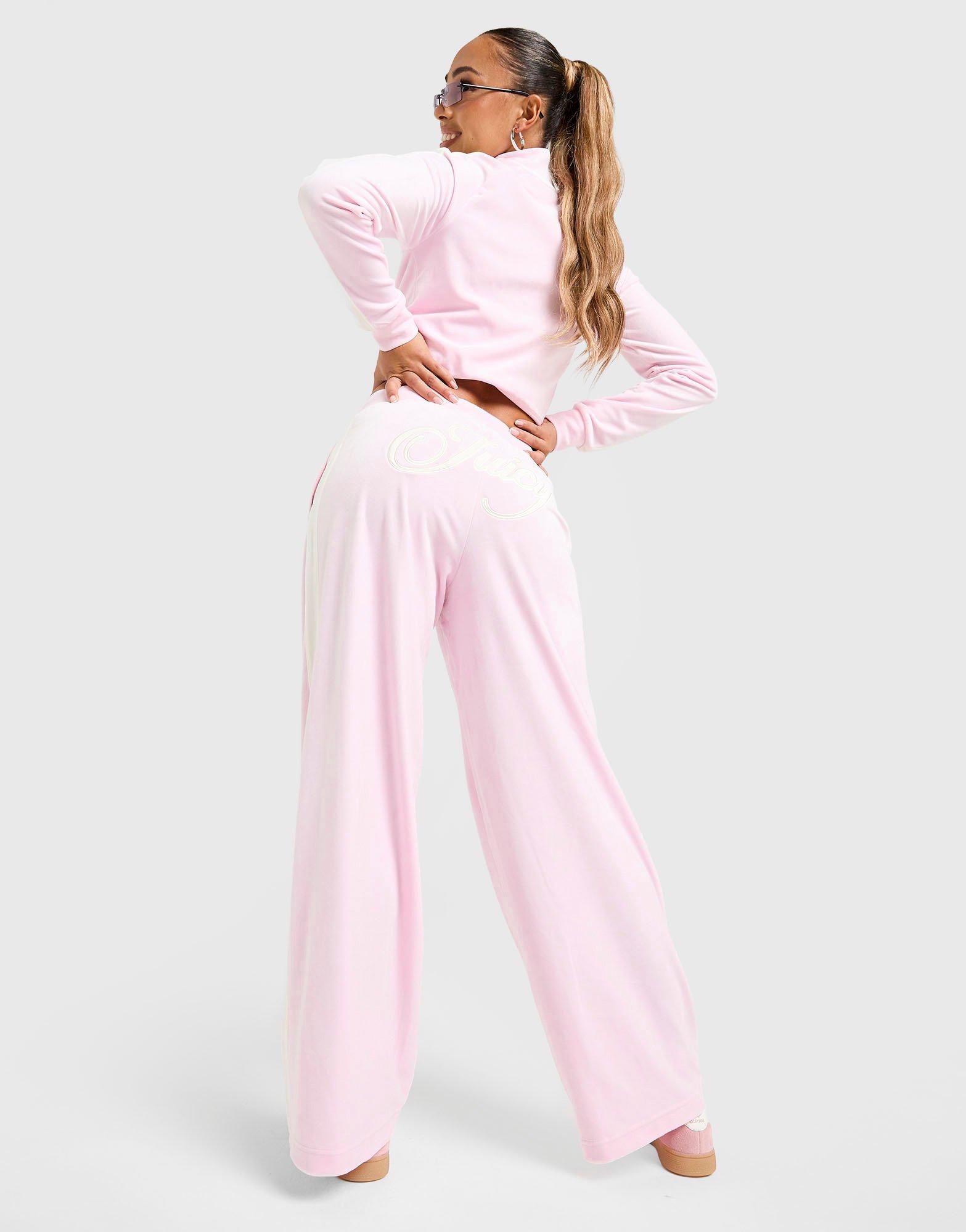 JUICY COUTURE Pantalone Script Velour Wide
