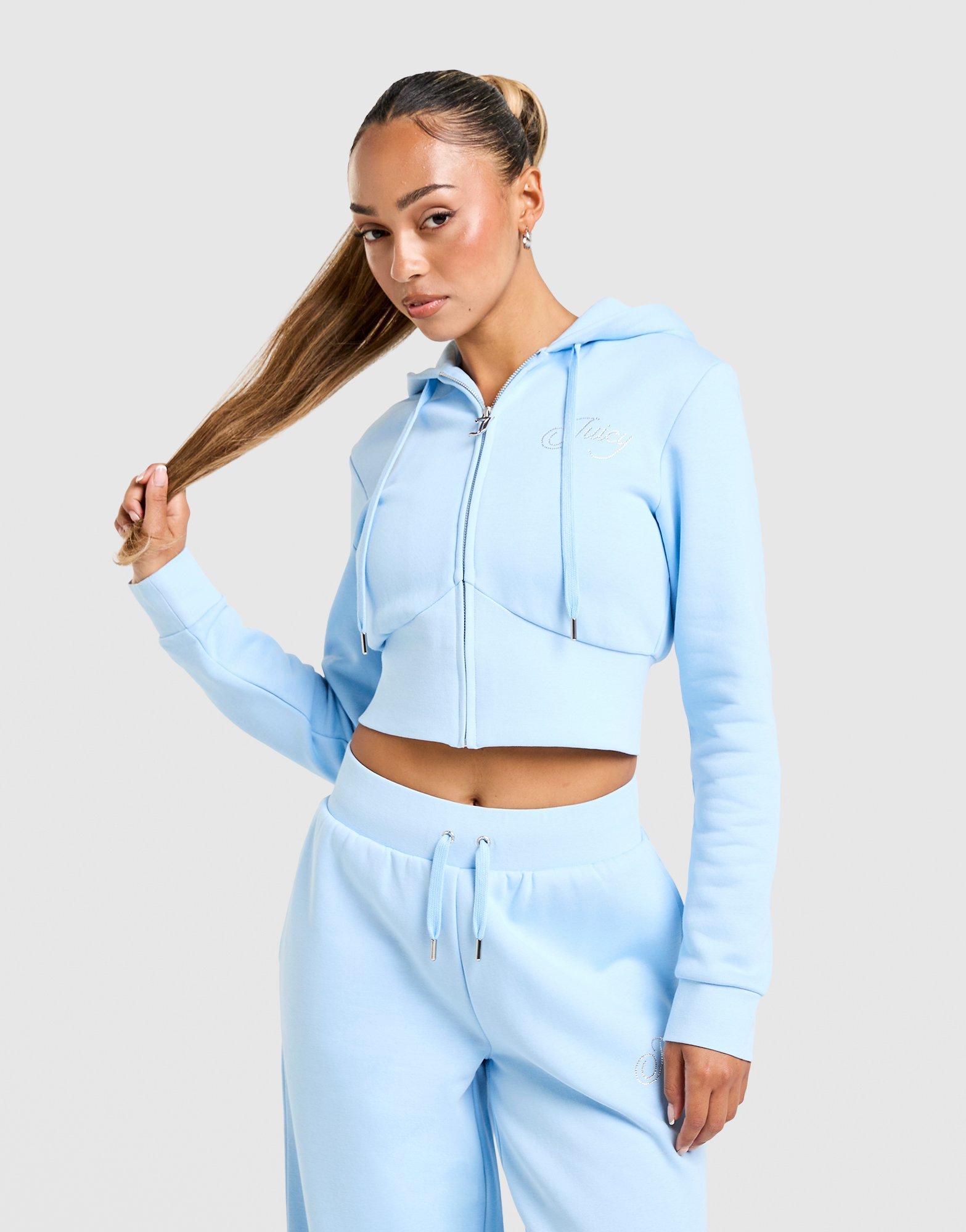 JUICY COUTURE Sudadera con capucha Script Corset Fleece