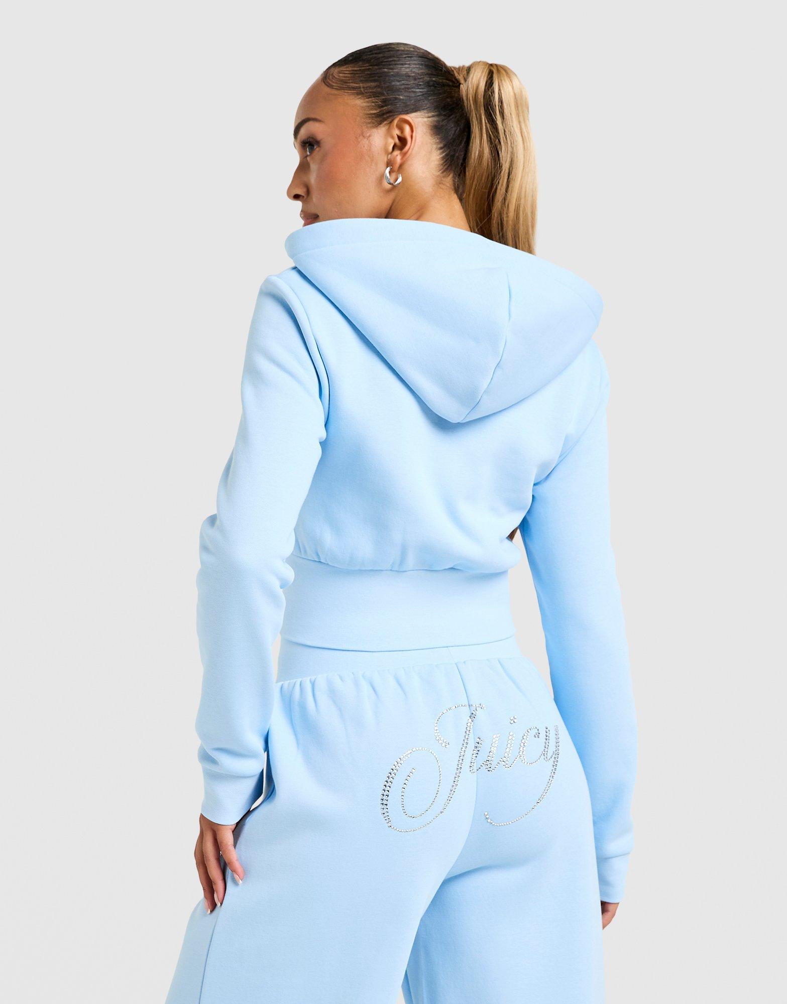 JUICY COUTURE Sudadera con capucha Script Corset Fleece