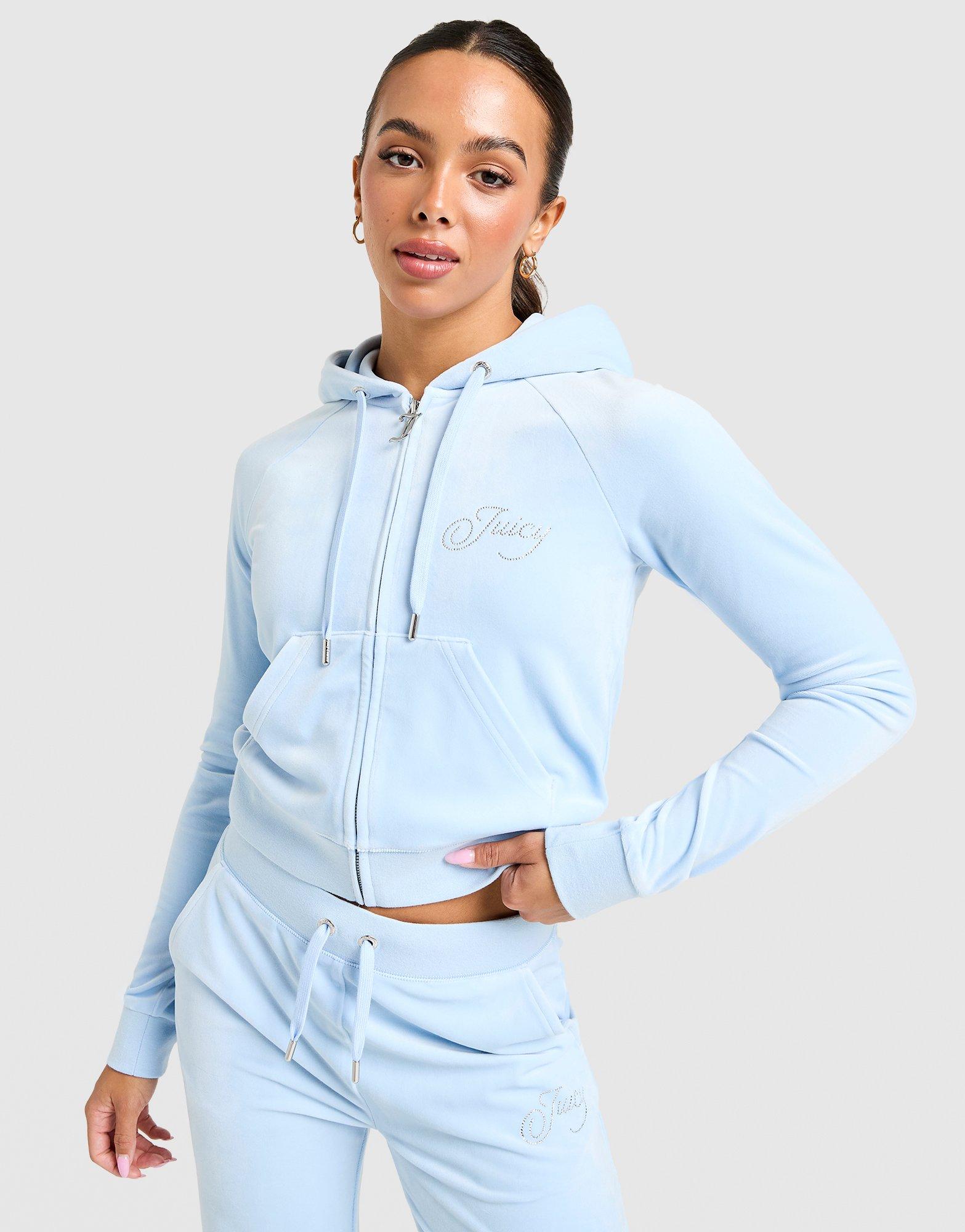 JUICY COUTURE Script Velour Hoodie