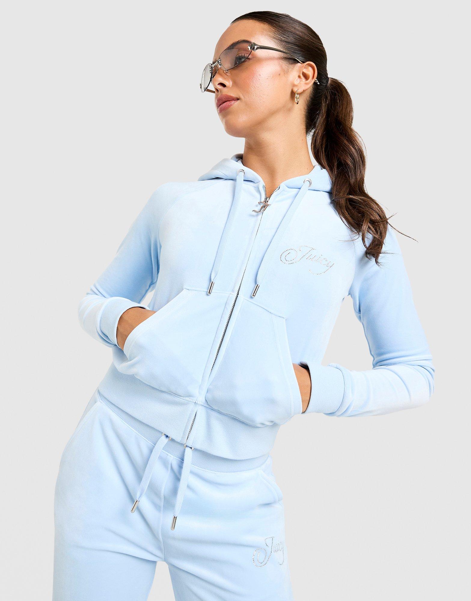 JUICY COUTURE Script Velour Hoodie