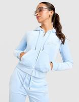 JUICY COUTURE Script Velour Hoodie