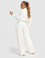 JUICY COUTURE Script Velour Wide Pantalone