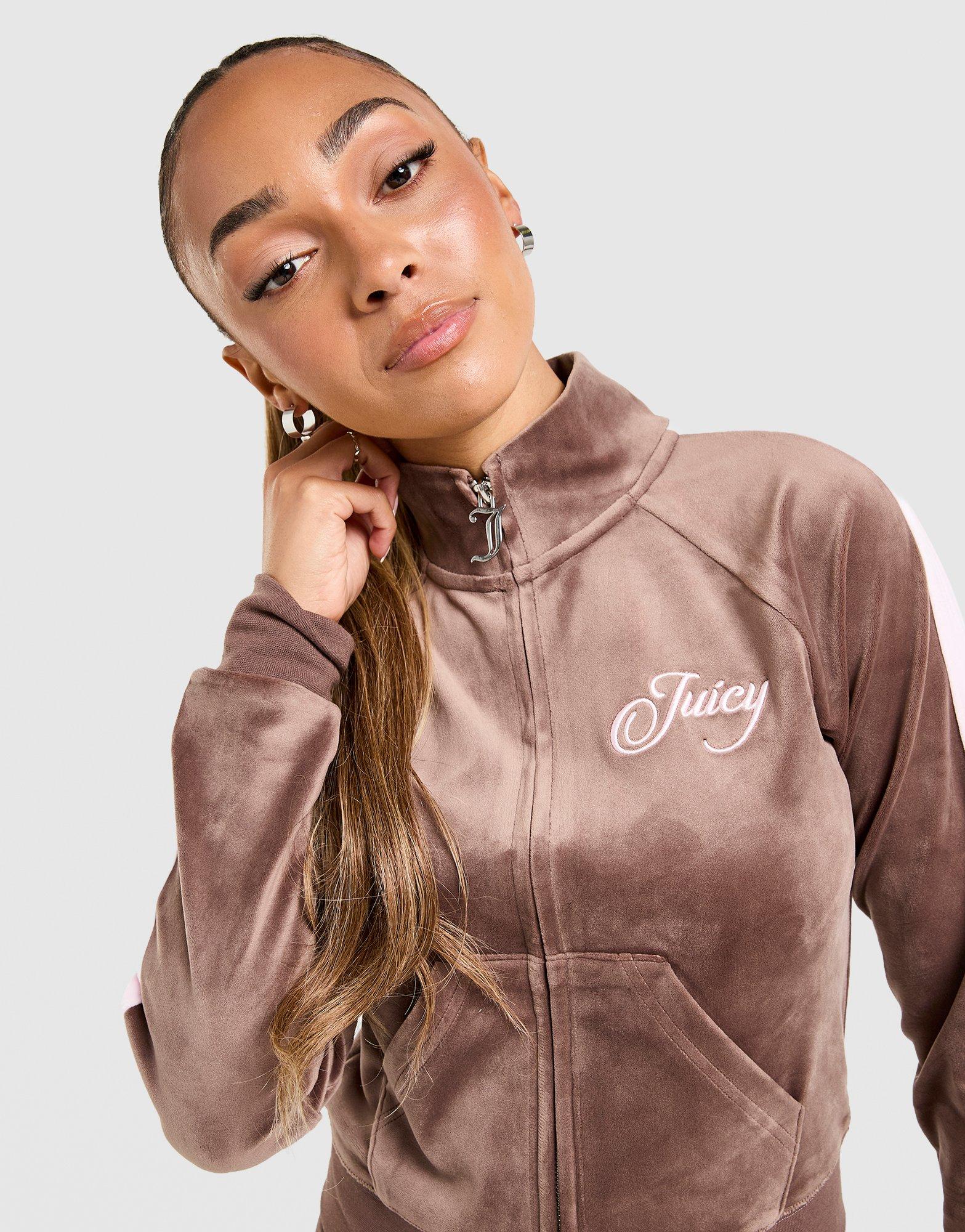 JUICY COUTURE Script Velour Track Top