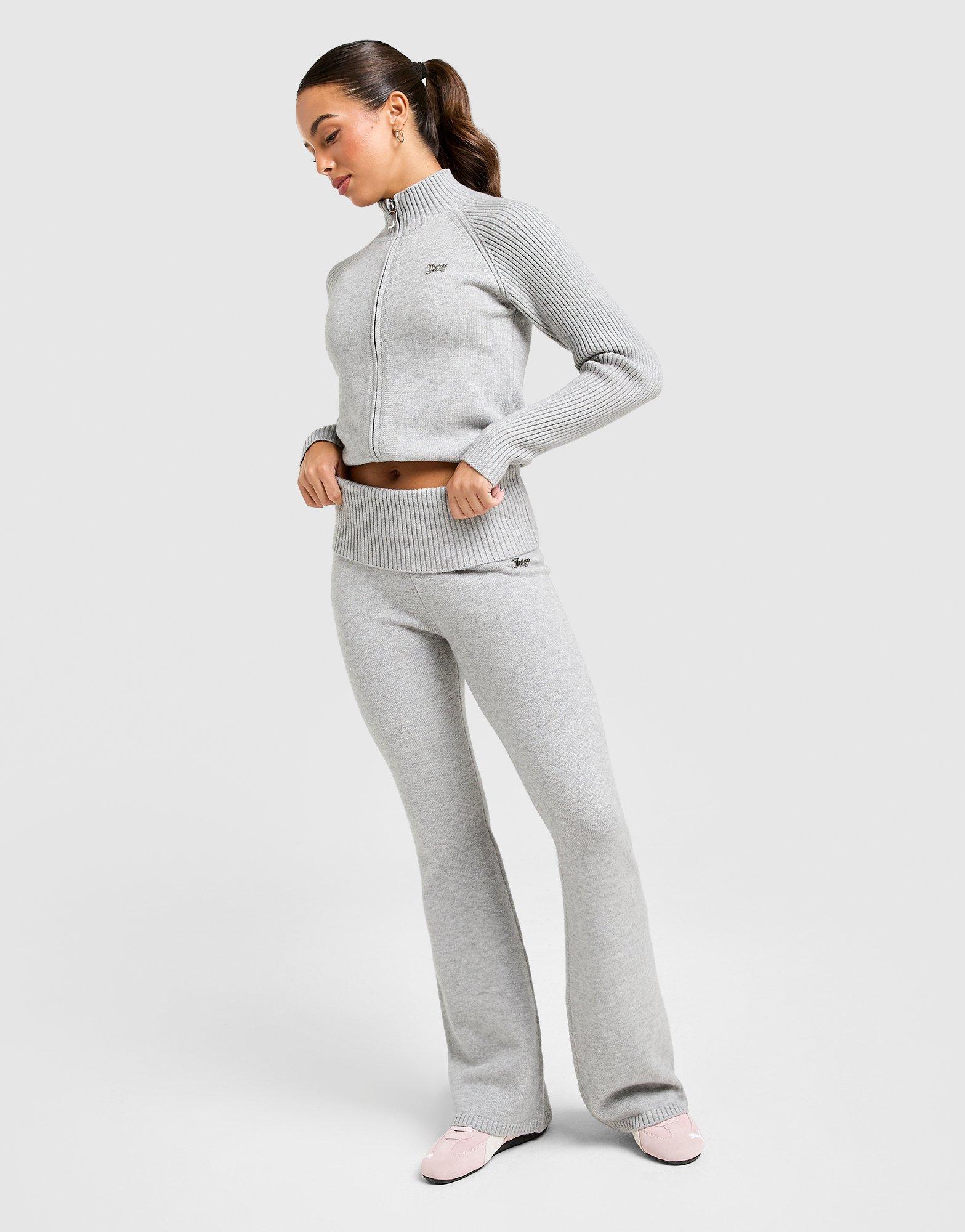 JUICY COUTURE Knit Fold Over Flare Joggers