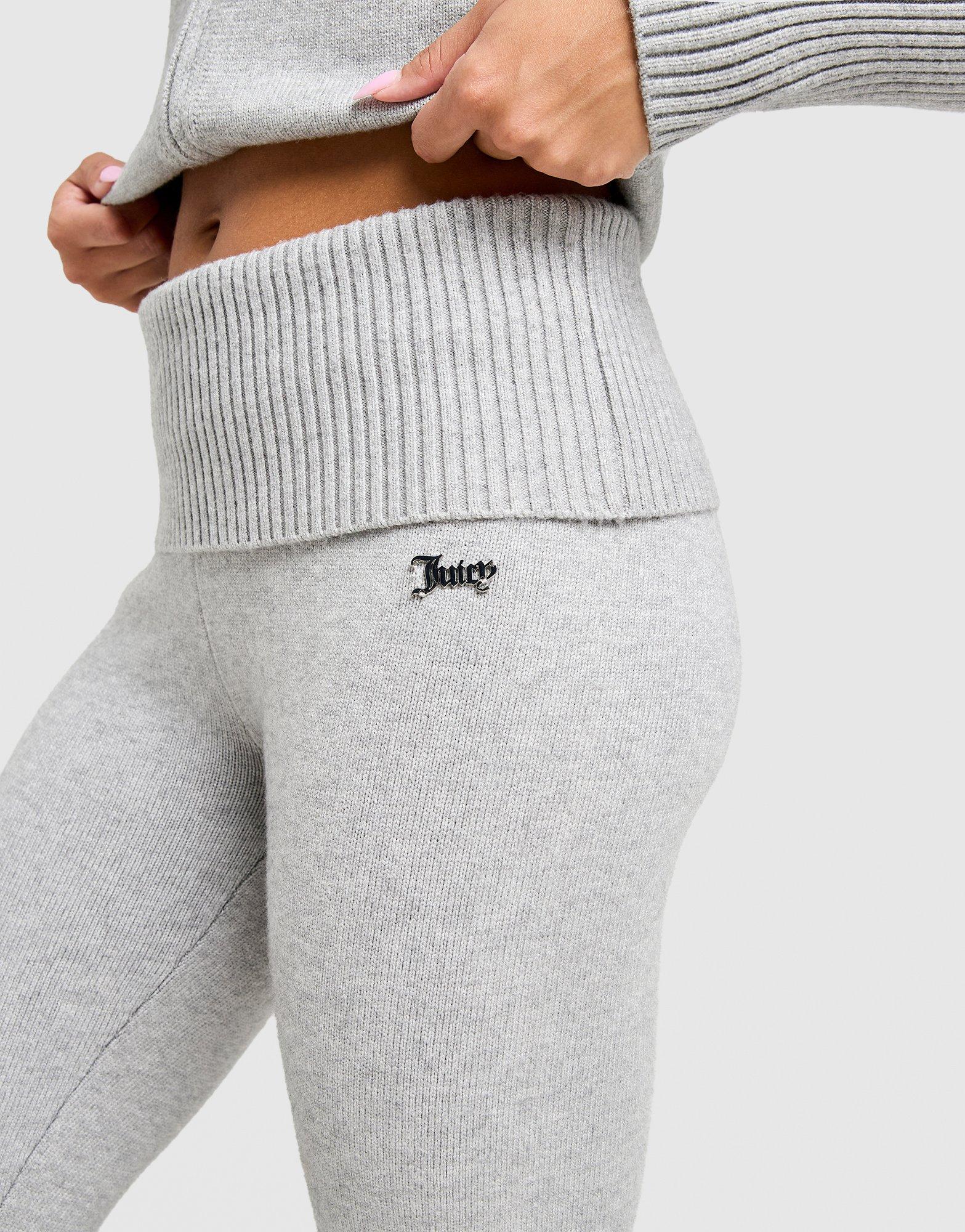 JUICY COUTURE Knit Fold Over Flare Joggers