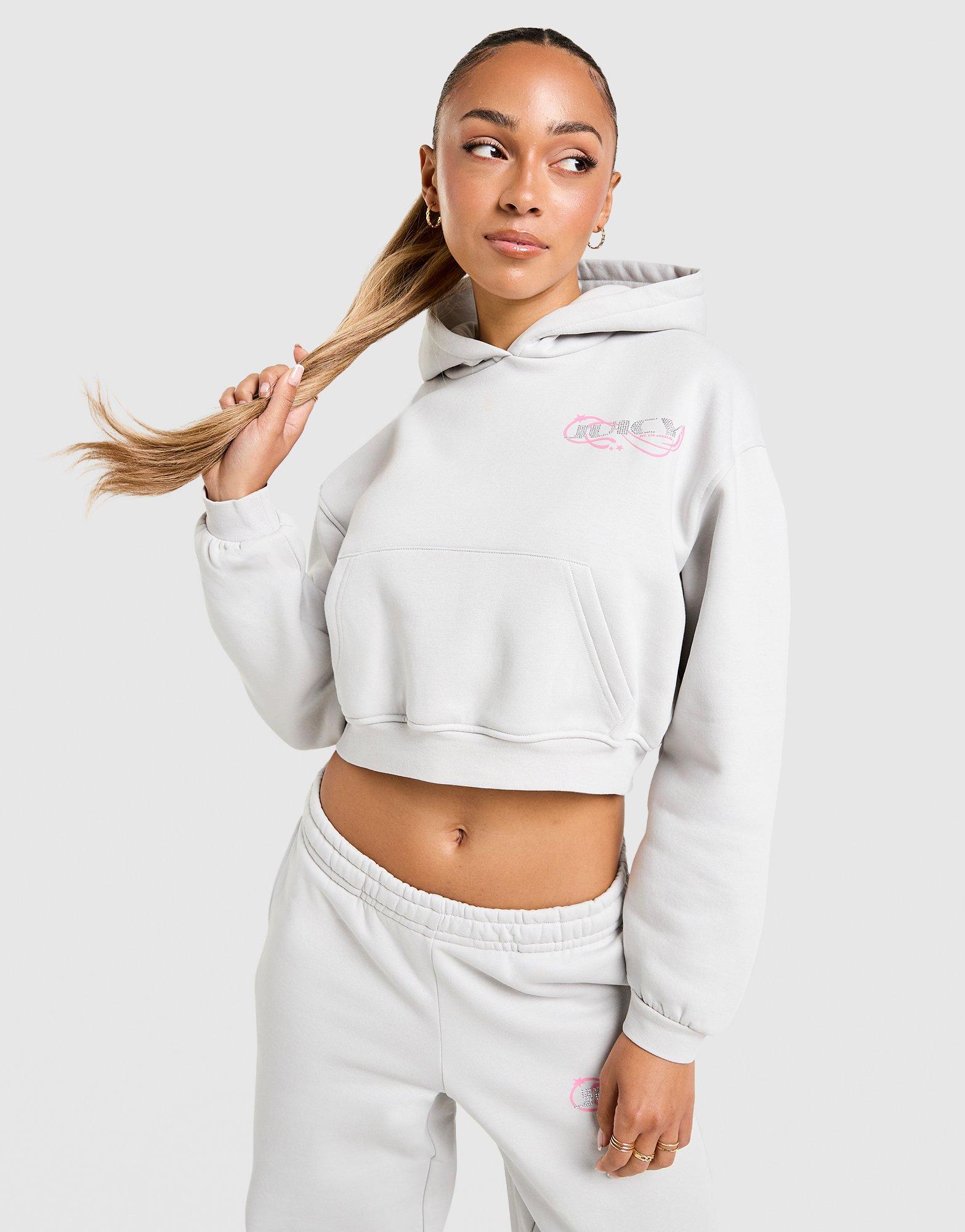 JUICY COUTURE Y2K Diamante Fleece Hoodie