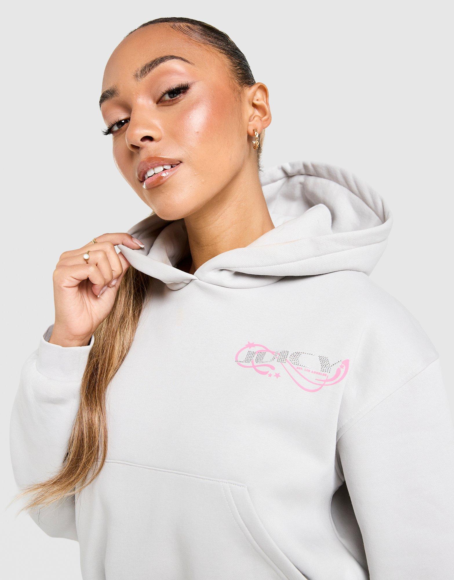 JUICY COUTURE Y2K Diamante Fleece Hoodie