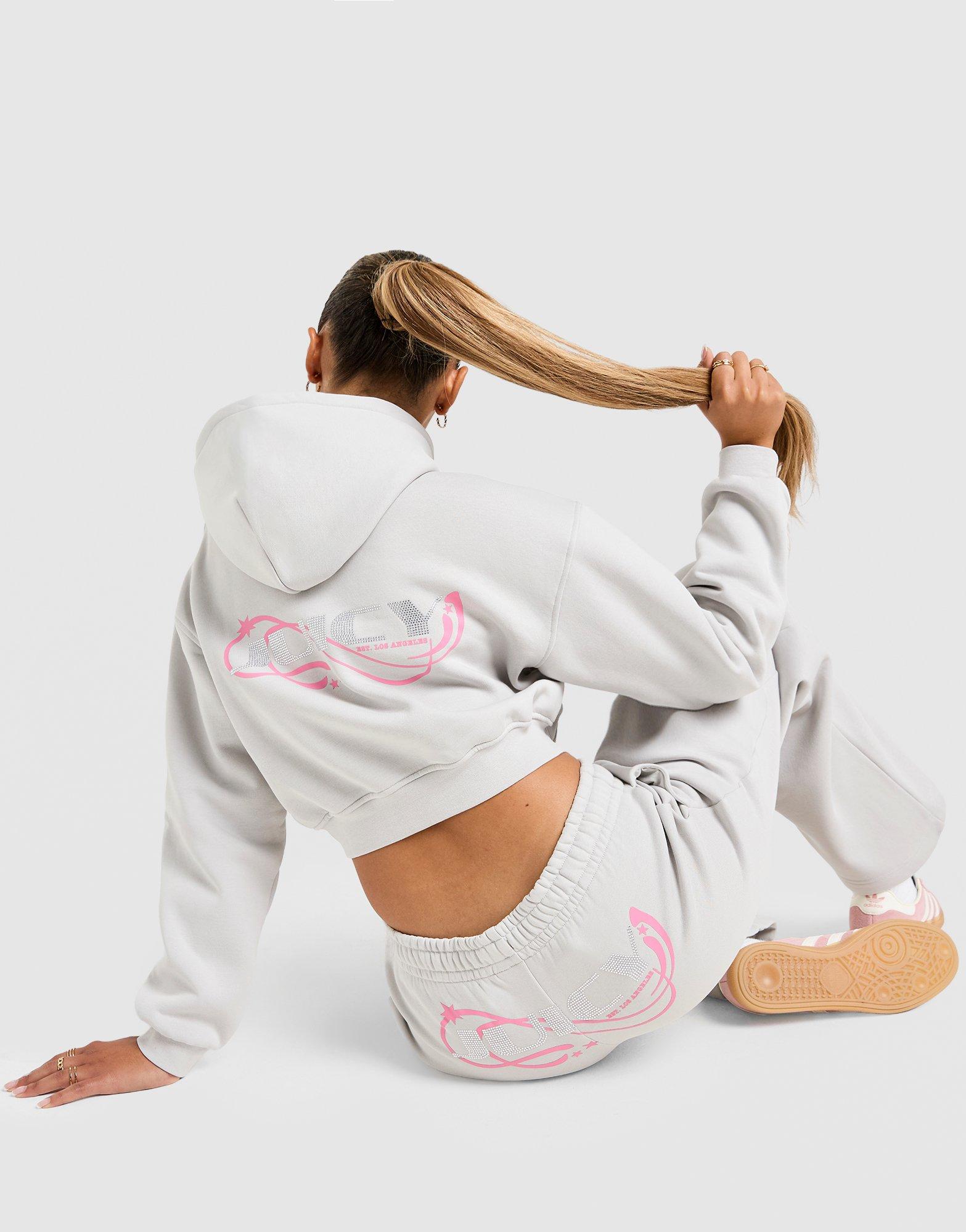 JUICY COUTURE Y2K Diamante Fleece Felpa