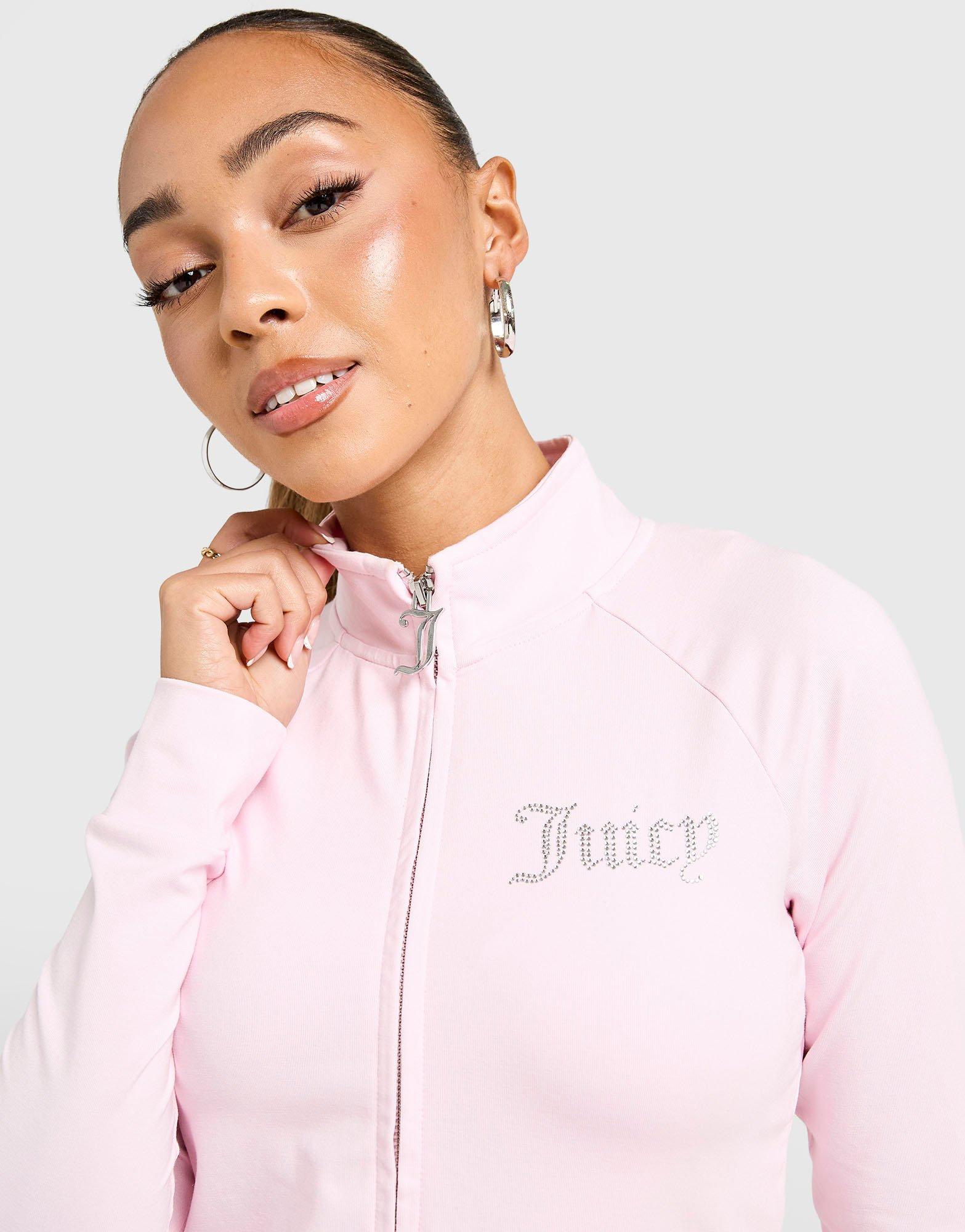 JUICY COUTURE Diamante Fitted Full Zip Top