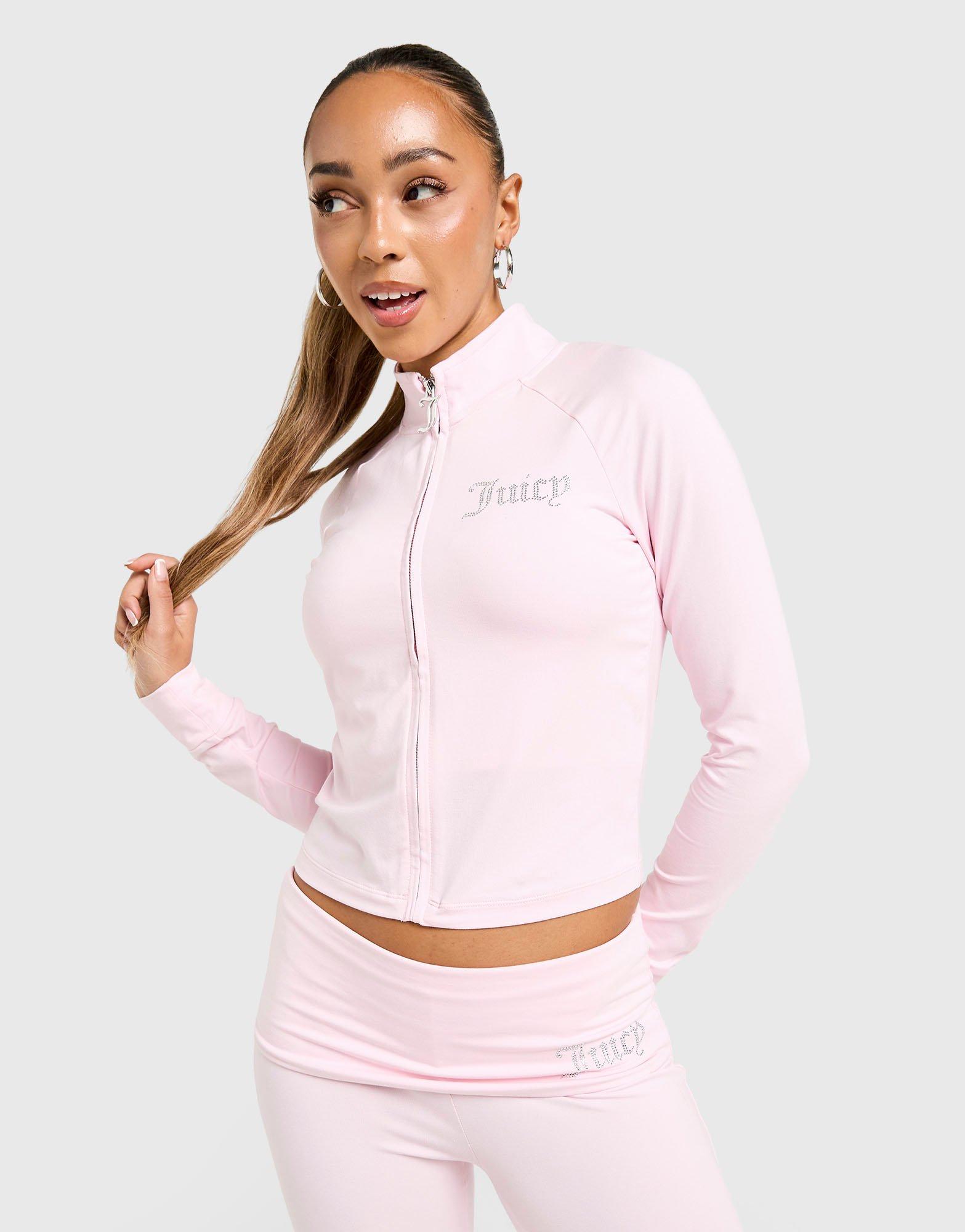 JUICY COUTURE Diamante Fitted Full Zip Top