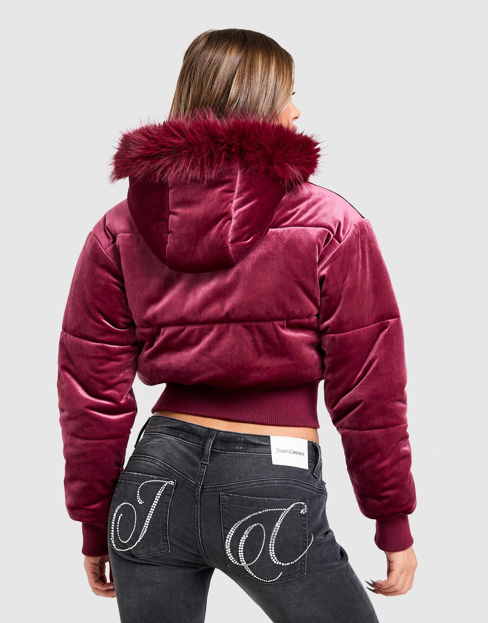 JUICY COUTURE Crown Velour Hooded Jacket
