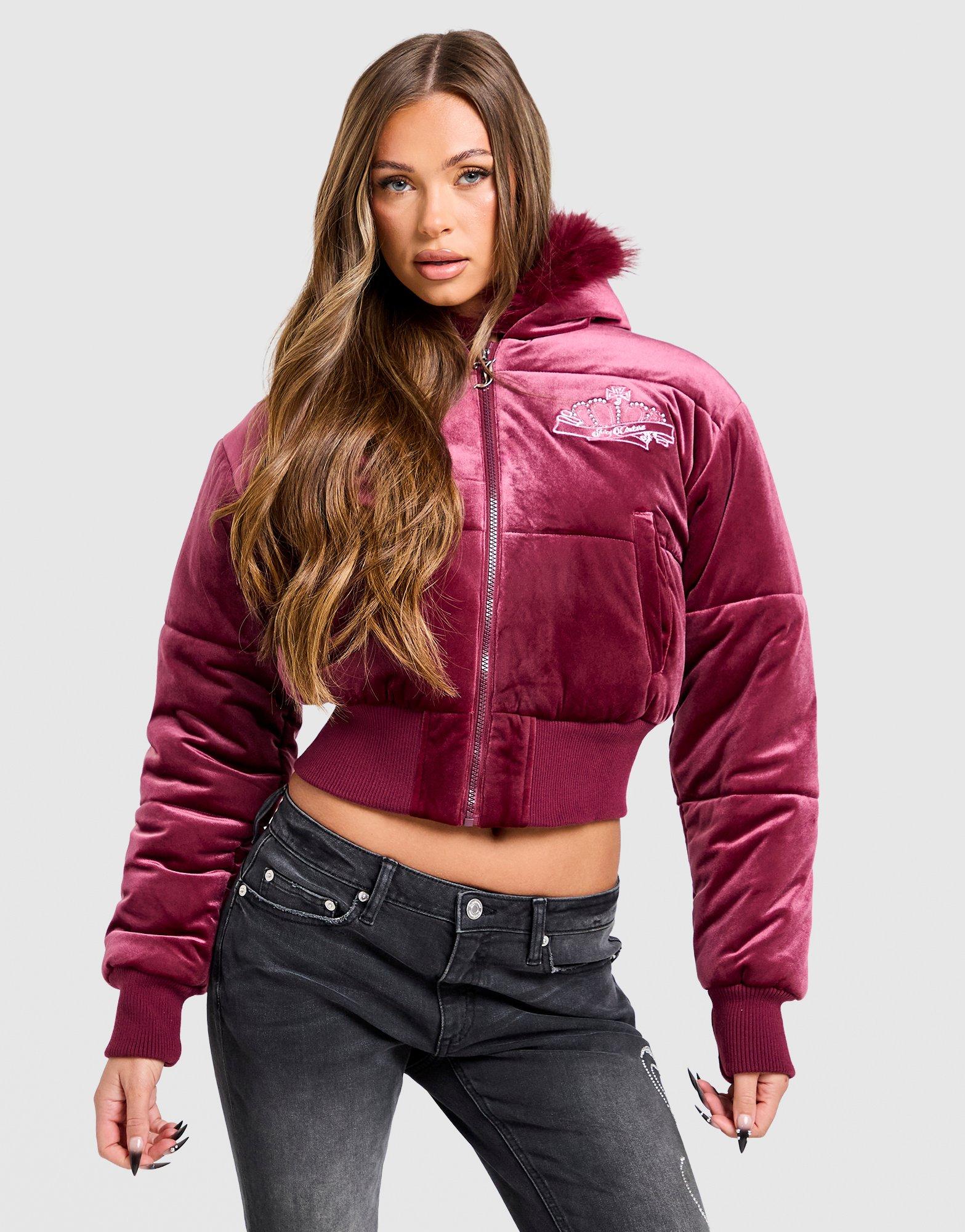JUICY COUTURE Giacca con Cappuccio Velour Crown