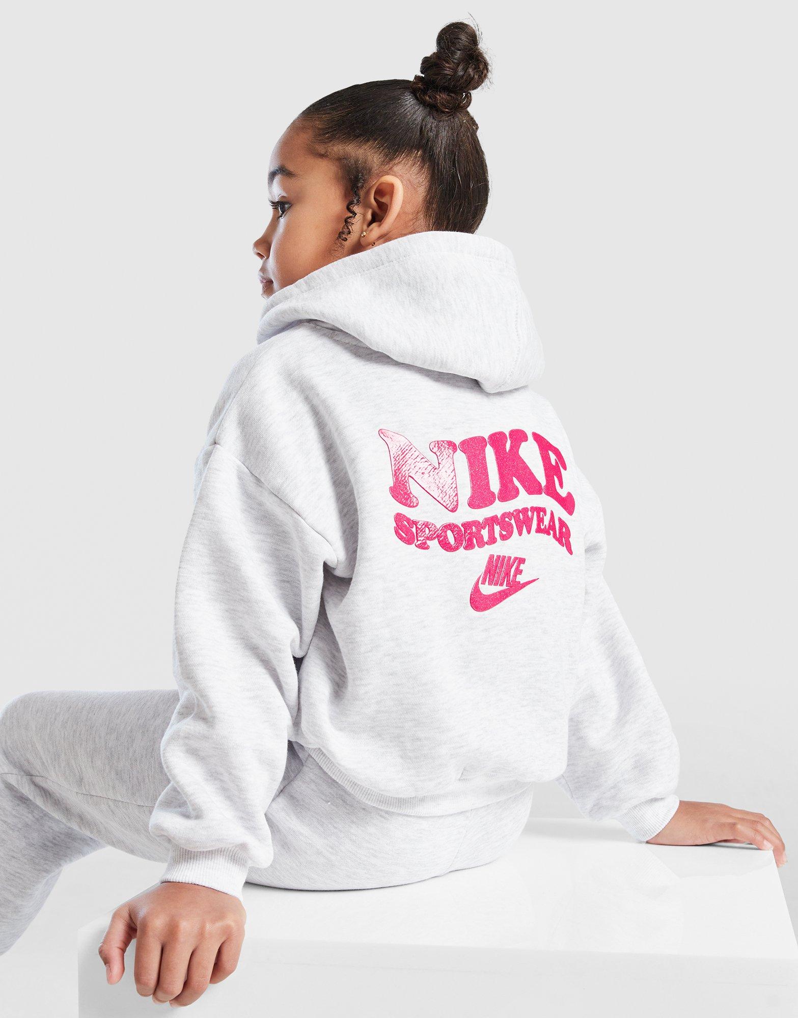 Nike Girls' Completo Con Cappuccio Bubble Bambini