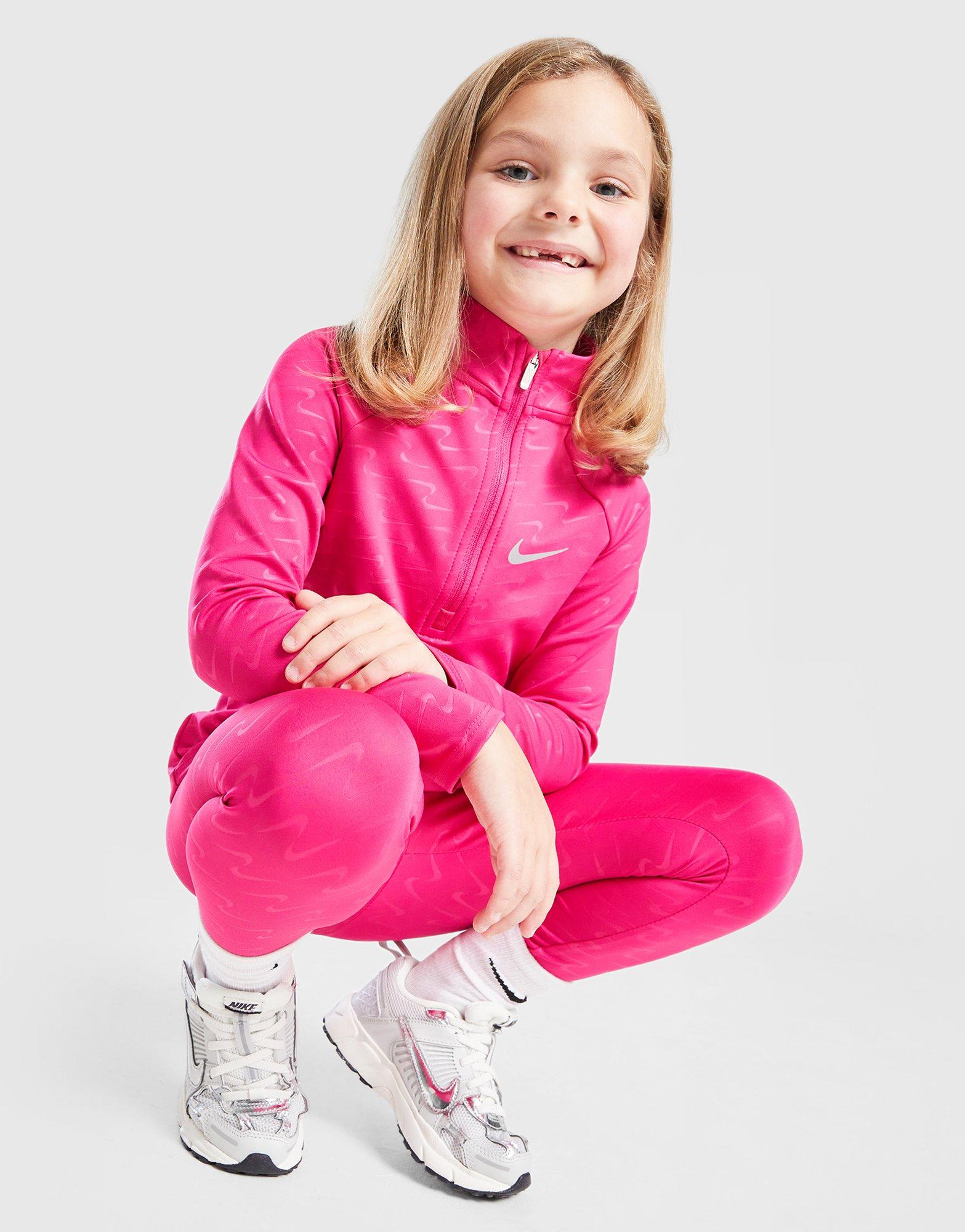 Nike Girls' Swoosh Pacer 1/2 Zip/Leggings Set Children