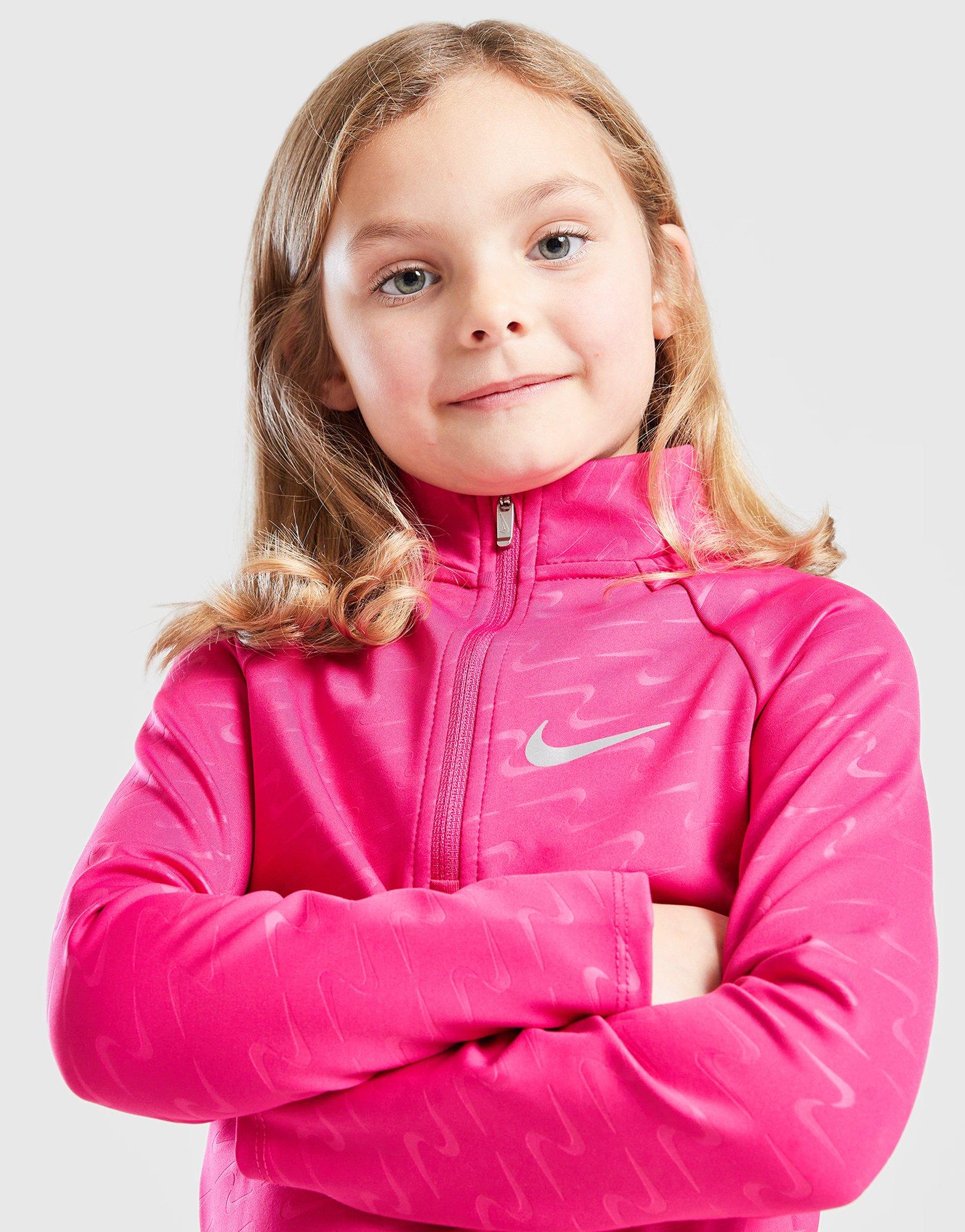 Nike Girls' Swoosh Pacer 1/2 Zip/Leggings Set Children