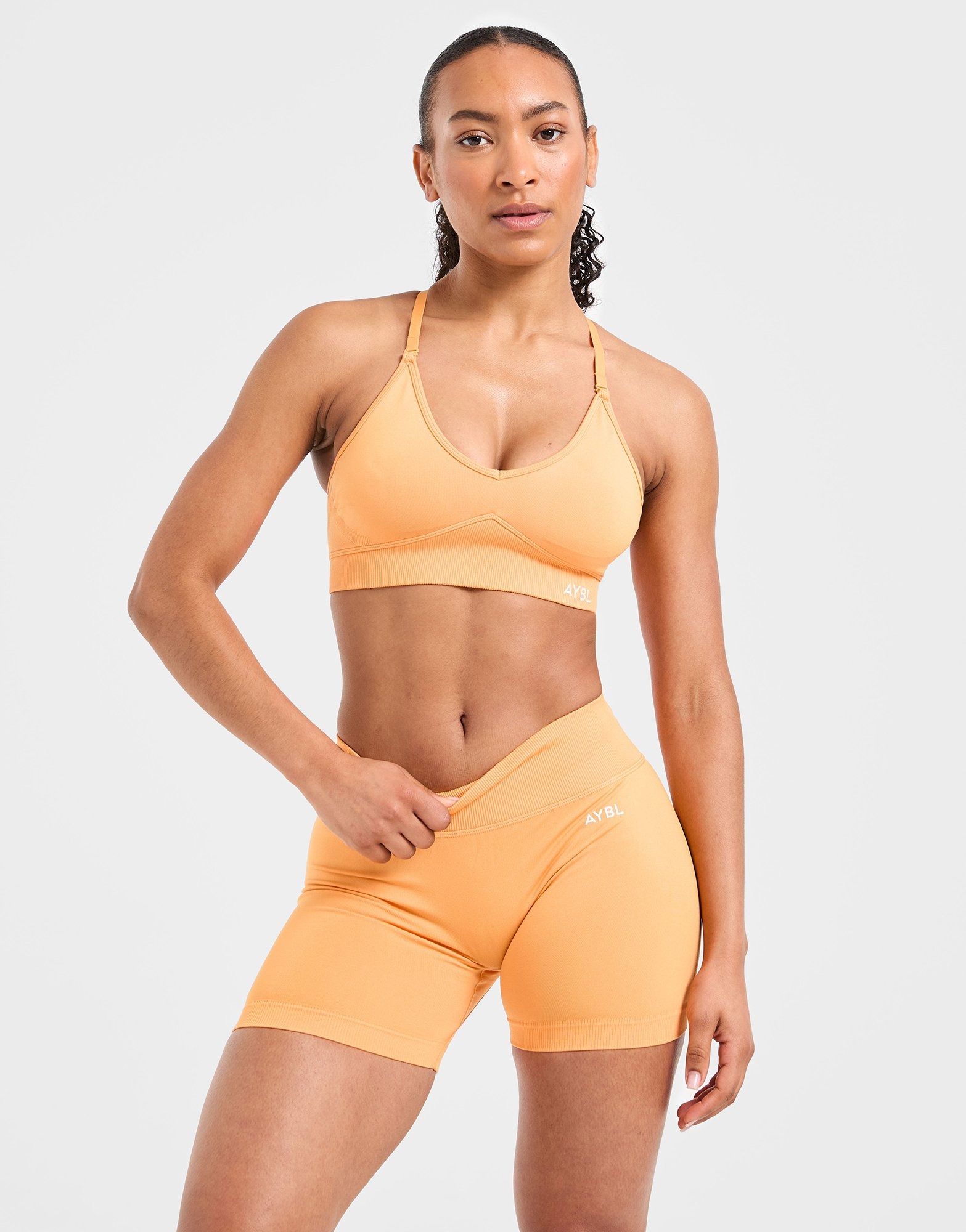 Orange AYBL Adapt Seamless Sports Bra | JD Sports UK 