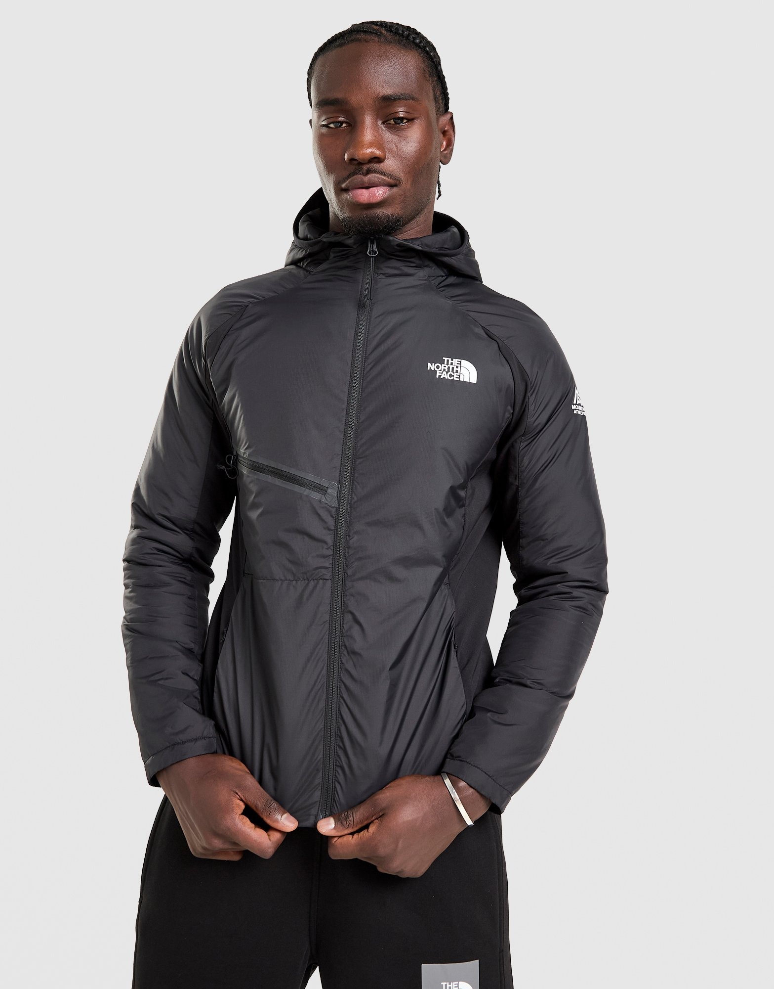 THE NORTH FACE / MT ATHLETICS JACKET/L/ナイロン/NVY Black The North Face Mountain Athletics Insulated Hooded Jacket