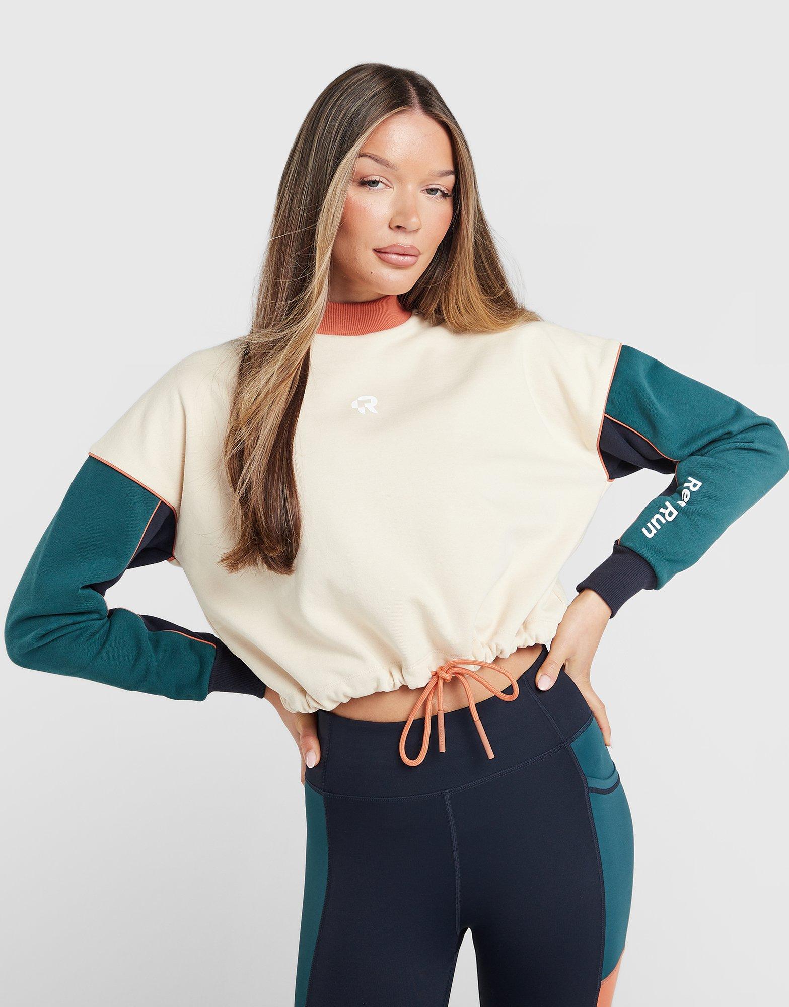 Red Run Activewear Elements Crop Sweatshirt