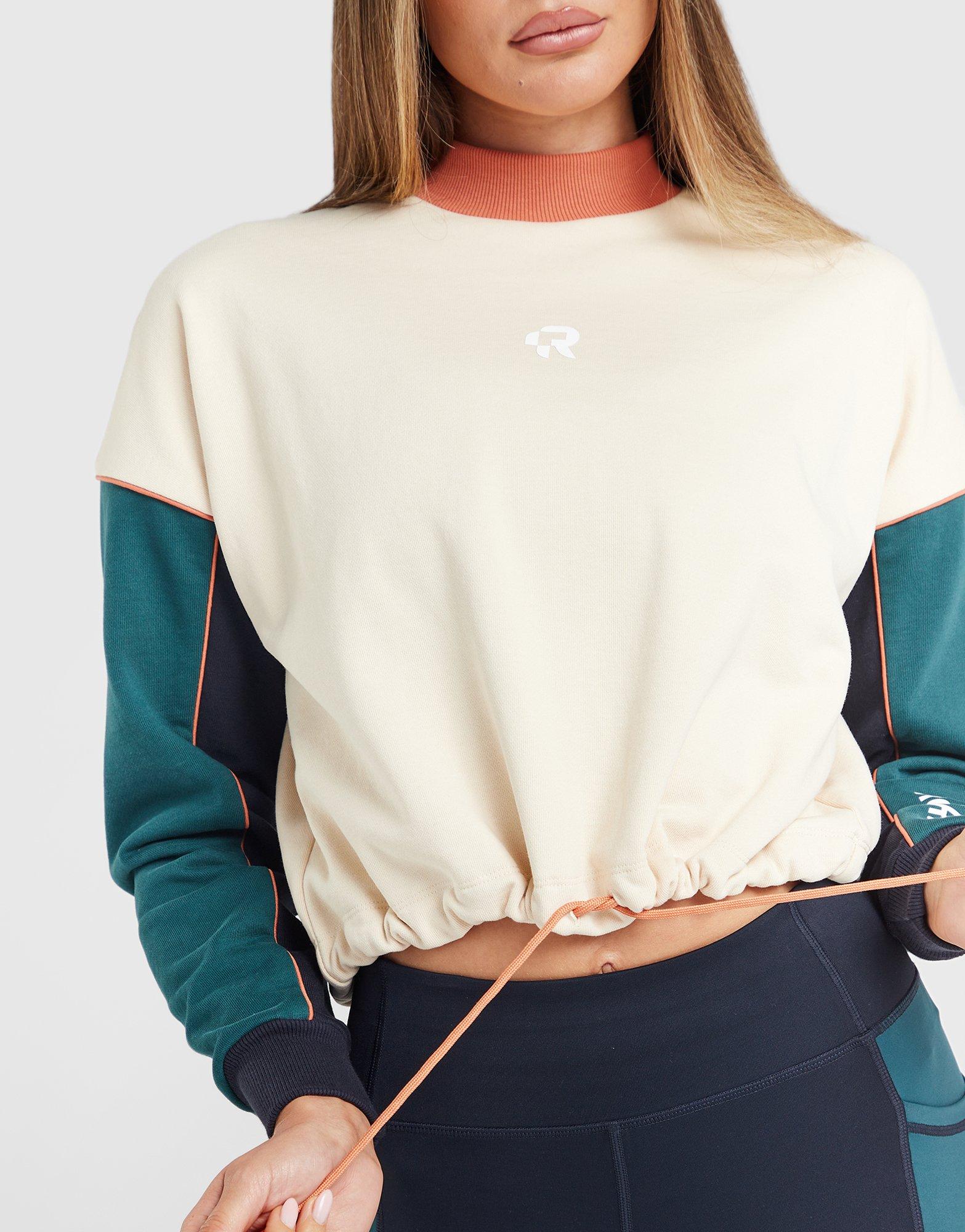 Red Run Activewear Elements Crop Sweatshirt