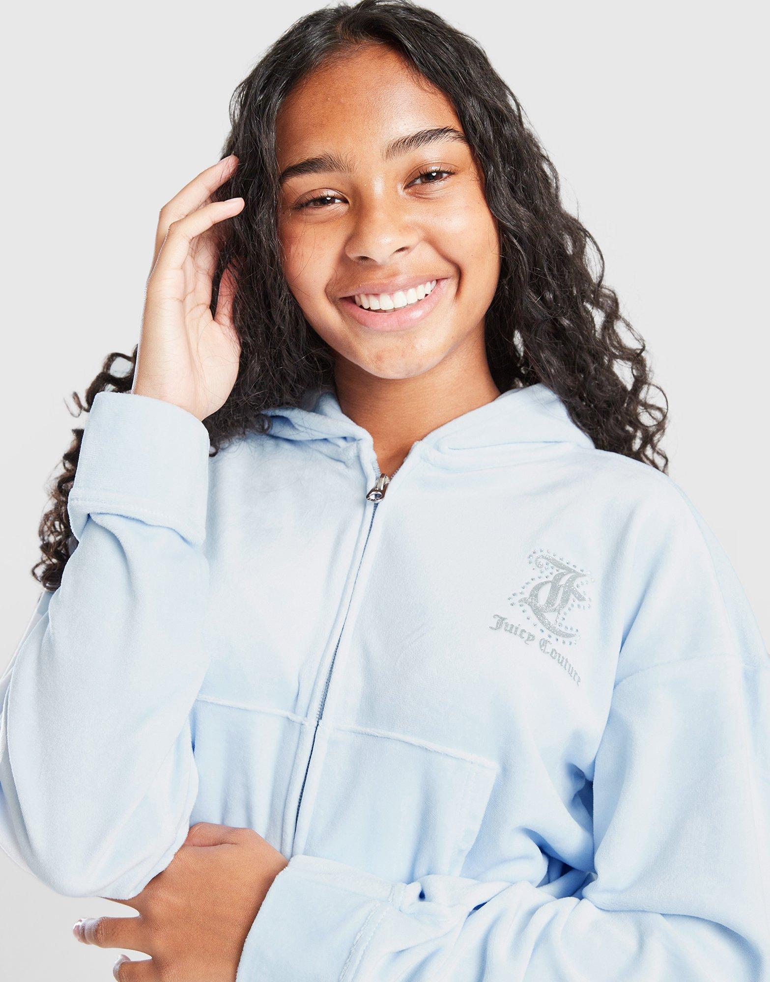 JUICY COUTURE Velour Hoodie Tracksuit Set Junior's