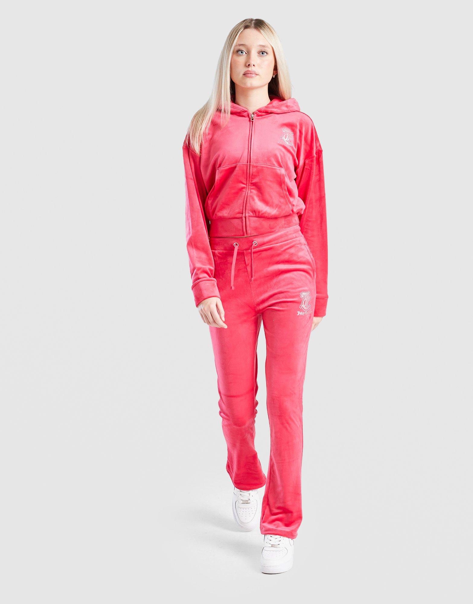 JUICY COUTURE Velour Hoodie Tracksuit Set Junior's