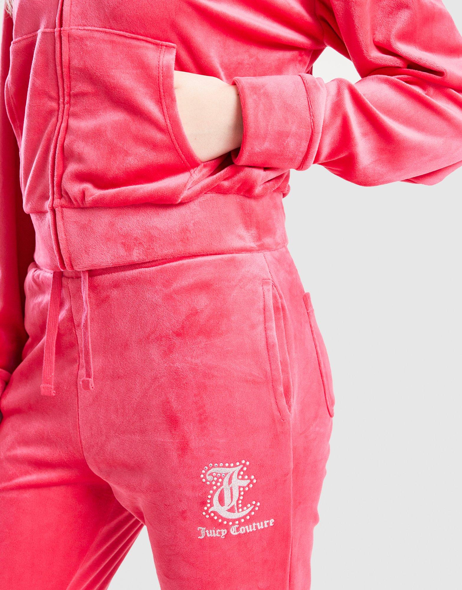 JUICY COUTURE Velour Hoodie Tracksuit Set Junior's