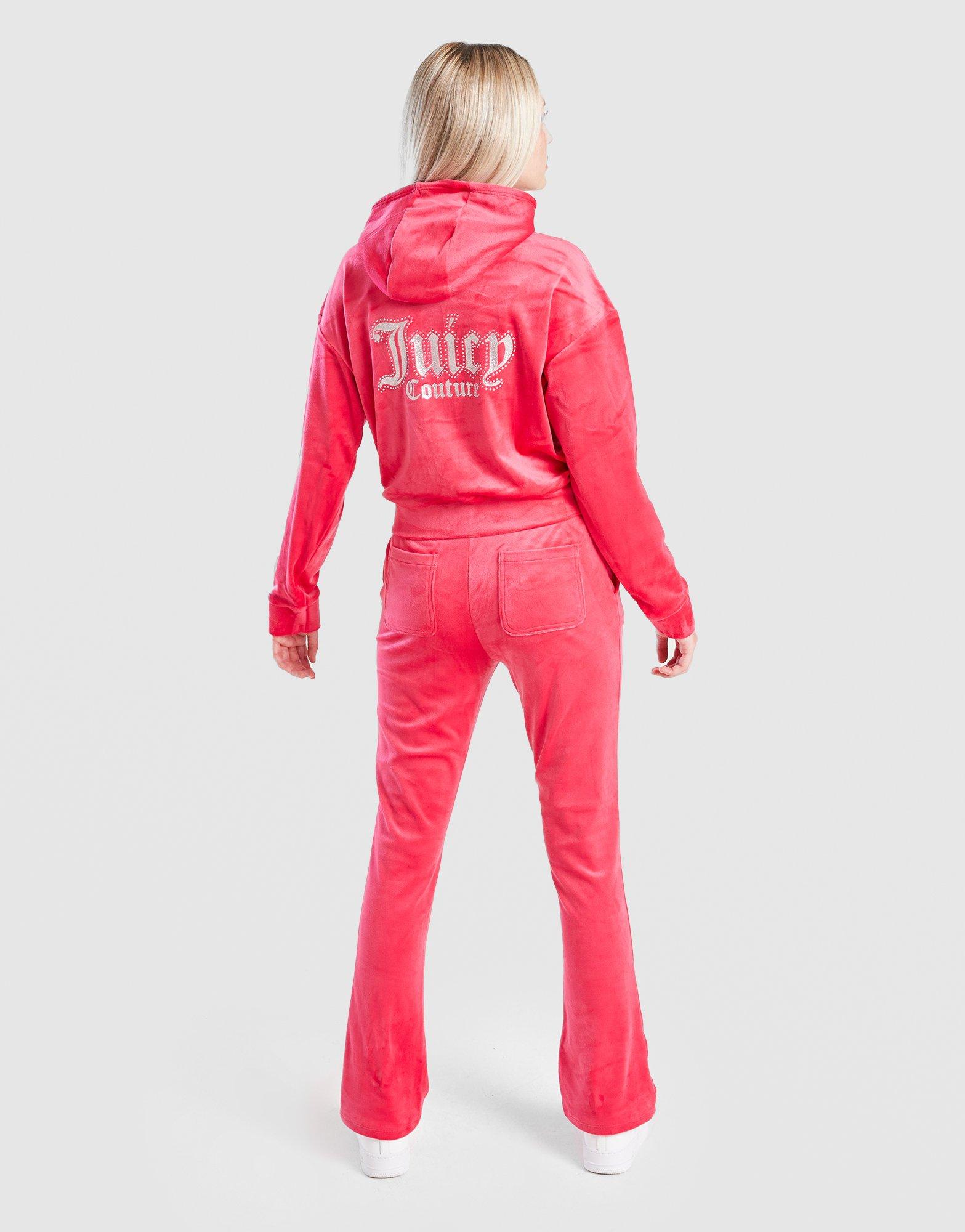 JUICY COUTURE Velour Hoodie Tracksuit Set Junior's
