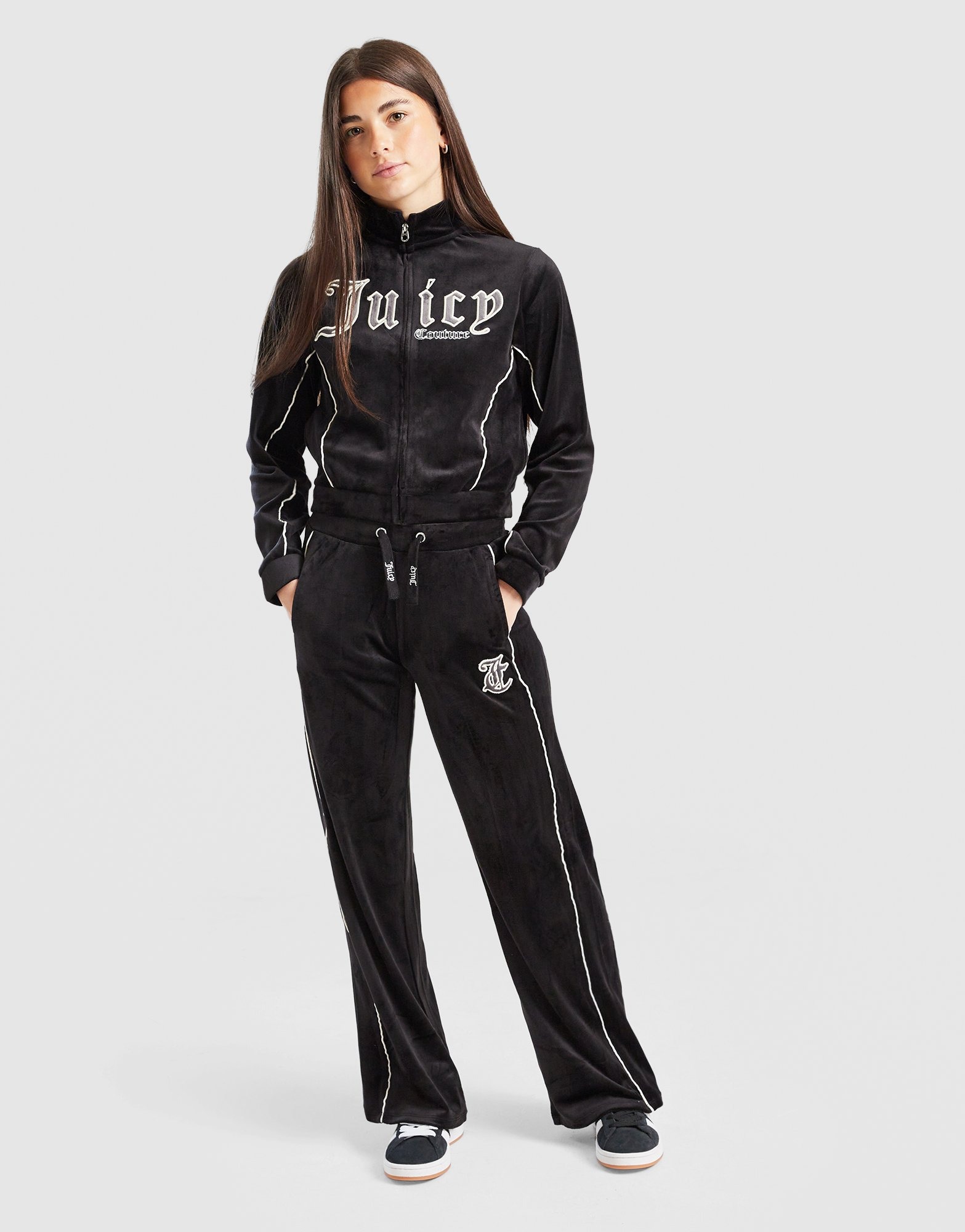 Black JUICY COUTURE Girls' Panel Tracksuit Junior - JD Sports Global