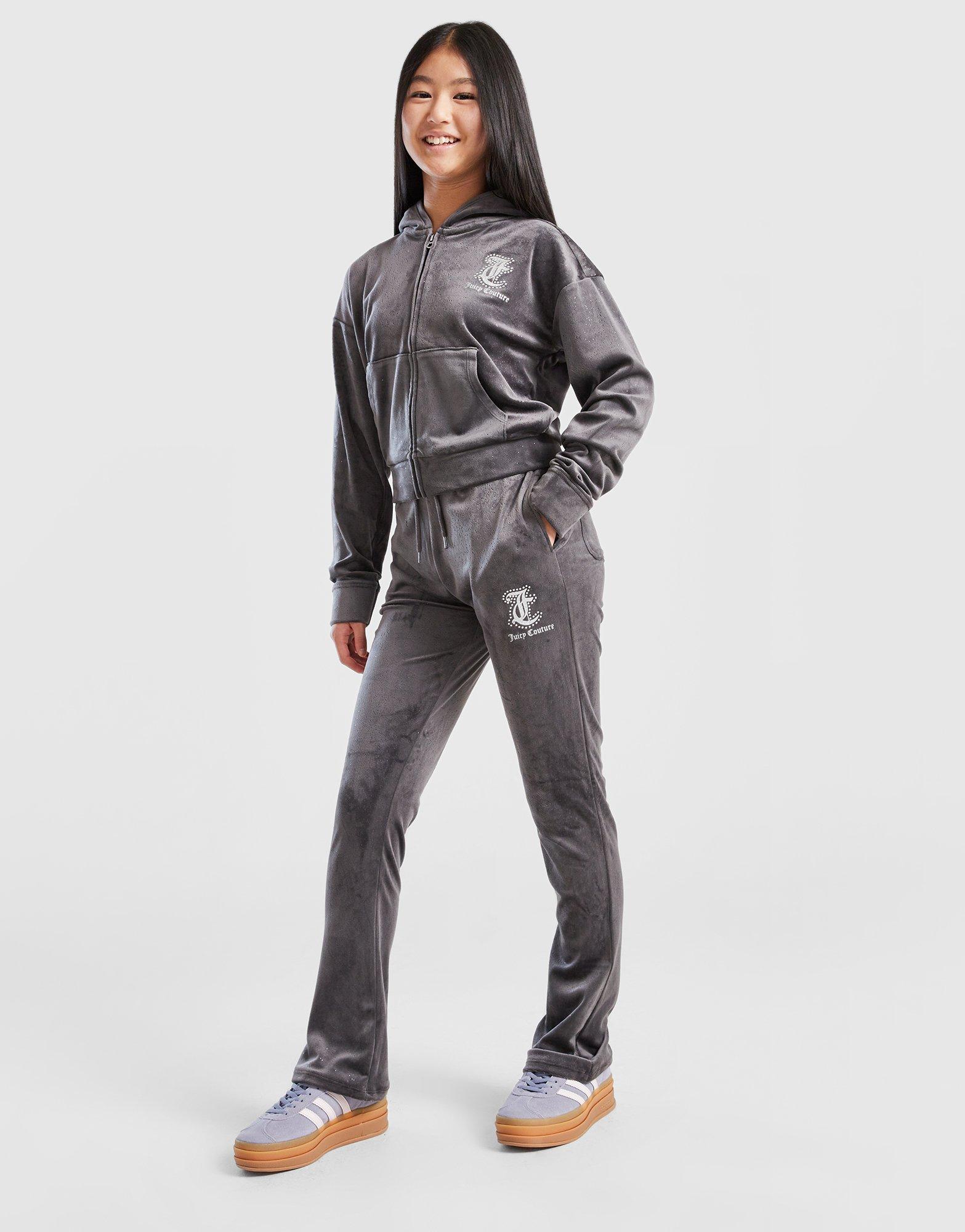 JUICY COUTURE Girls' Glitter Flare Tracksuit Junior