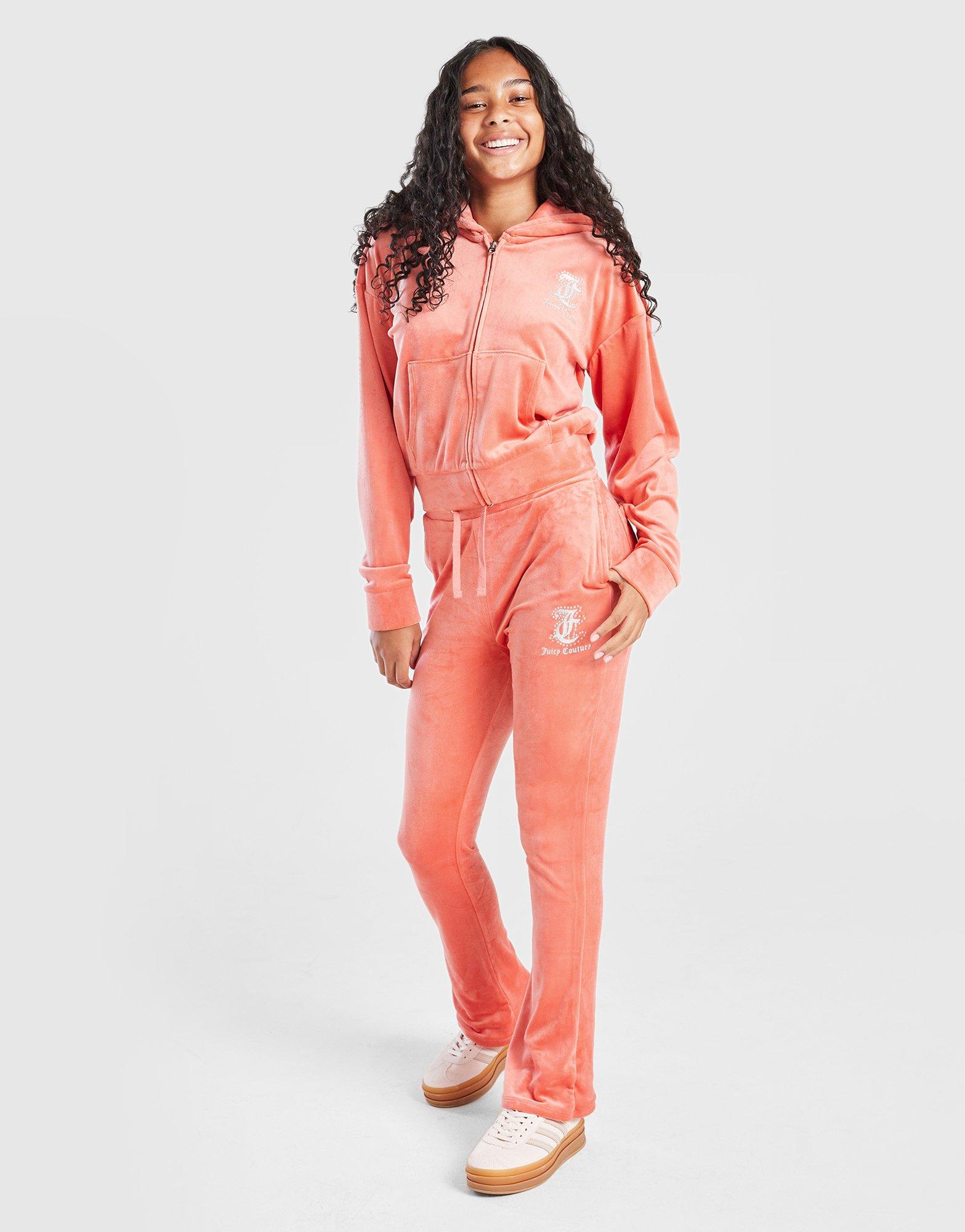 JUICY COUTURE Girls' Crop Full Zip Flare Tracksuit Junior