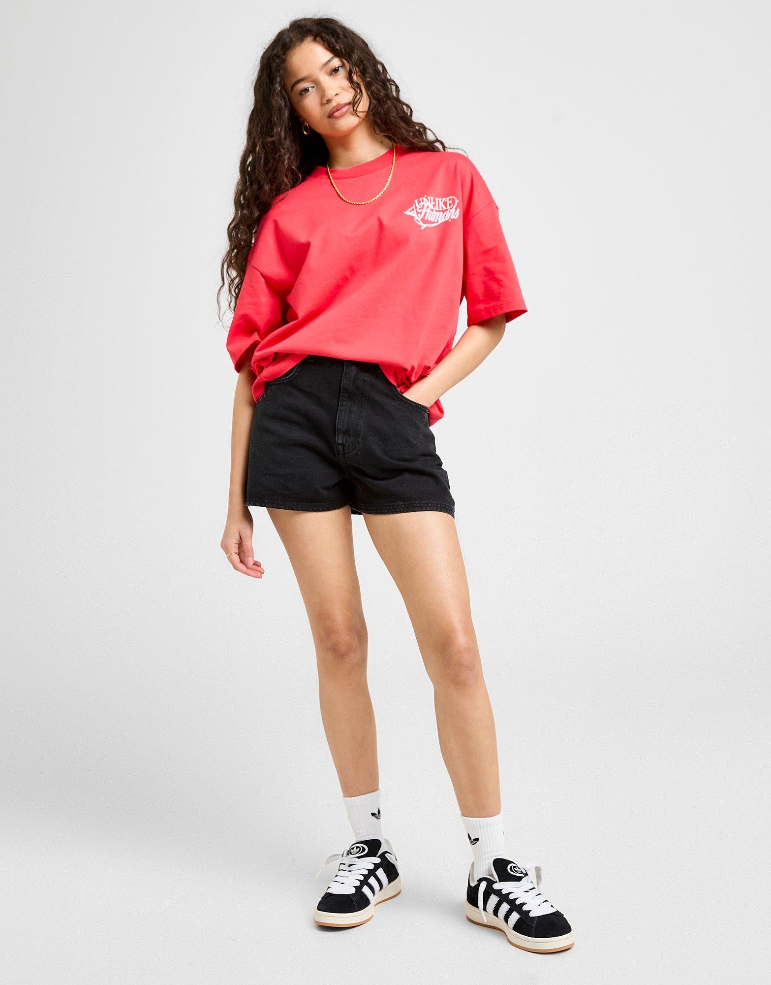 Unlike Humans High-Rise Mom Shorts