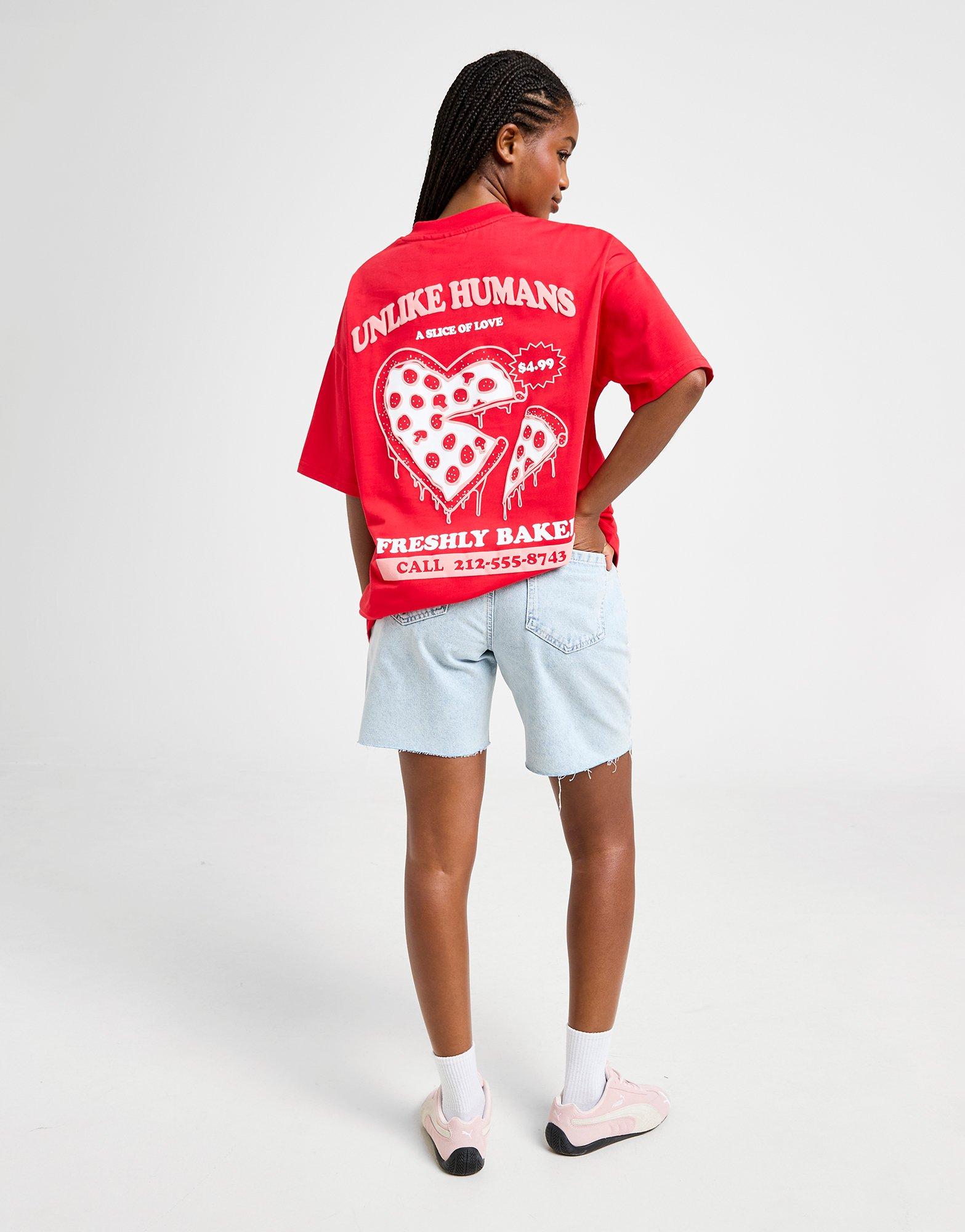 クラウド Red Unlike Humans Pizza T-Shirt - JD Sports Global